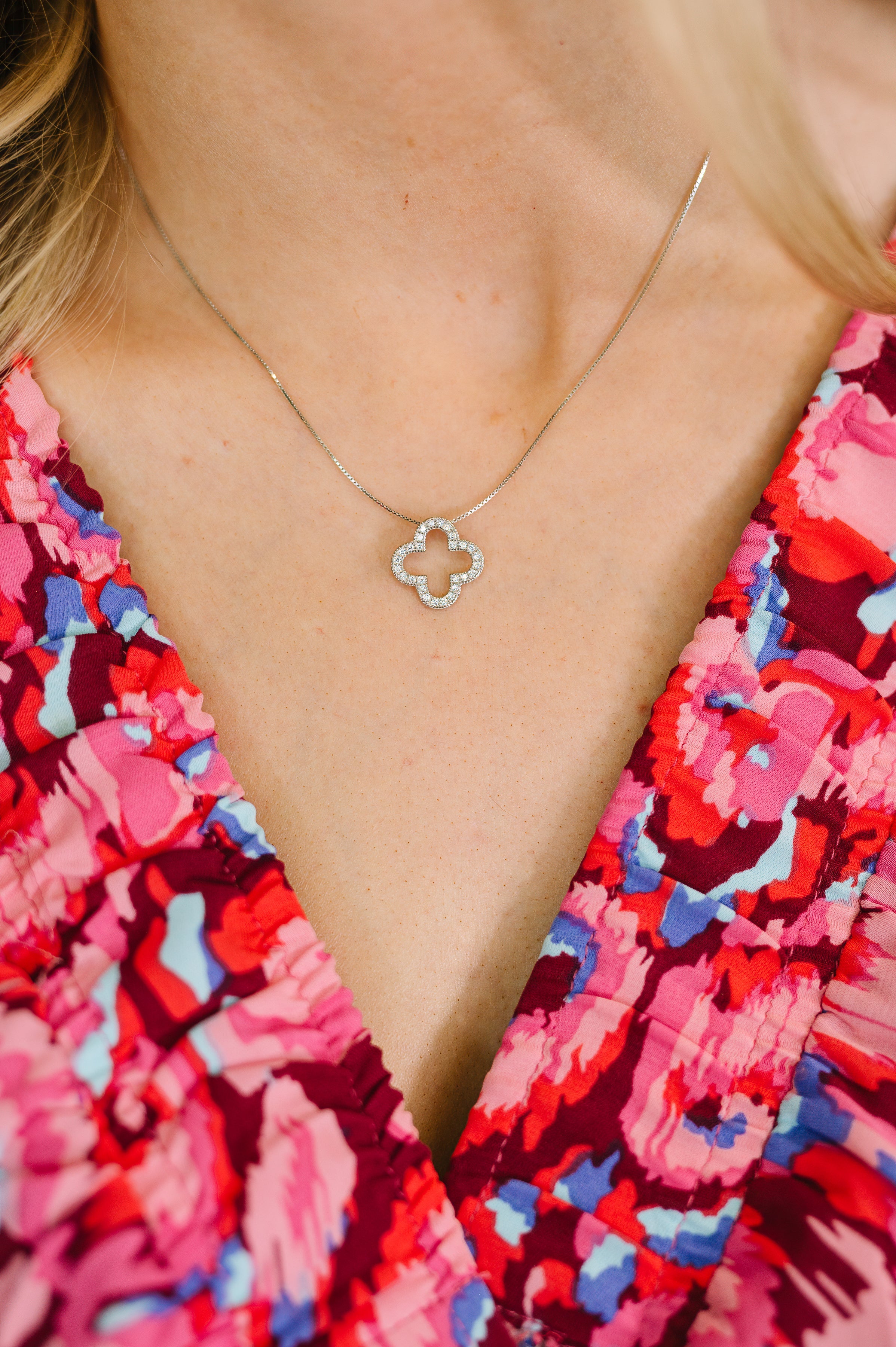 Lucky Girl Syndrome Sterling Silver Pendant Necklace-Womens-Stay Foxy Boutique, Florissant, Missouri