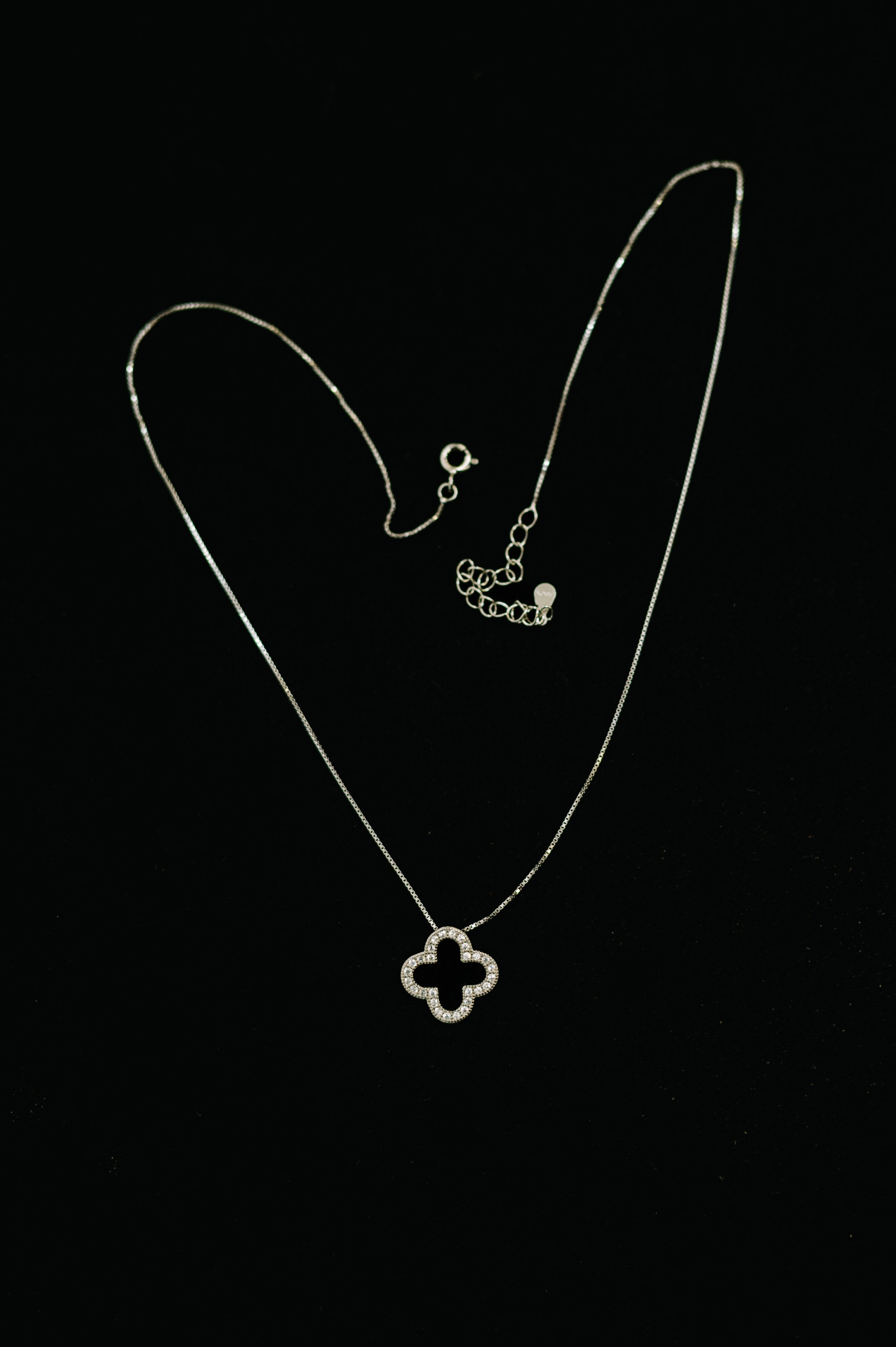 Lucky Girl Syndrome Sterling Silver Pendant Necklace-Womens-Stay Foxy Boutique, Florissant, Missouri
