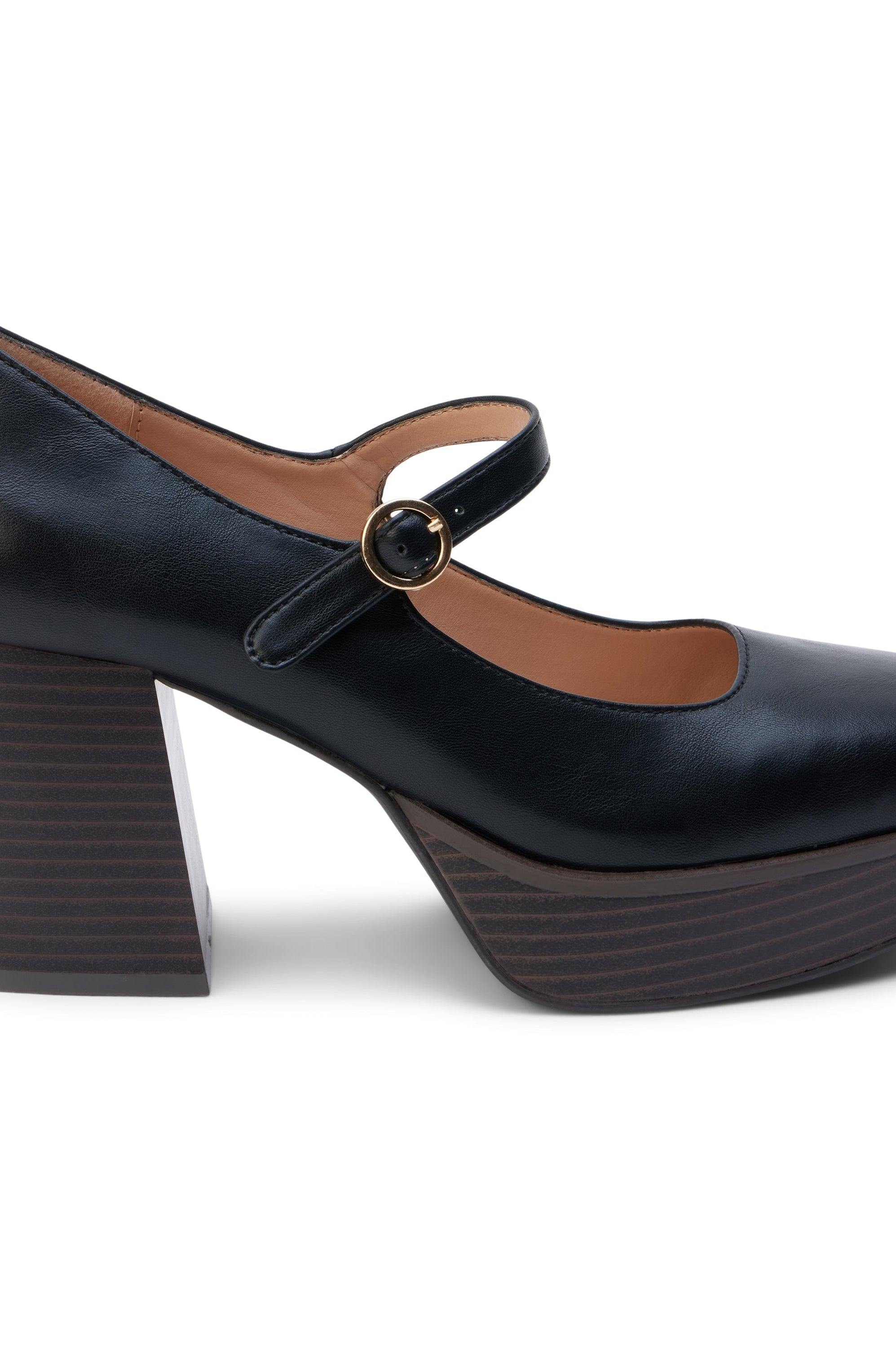 Matilda Platform Heel in Black-140 Wedges-Stay Foxy Boutique, Florissant, Missouri