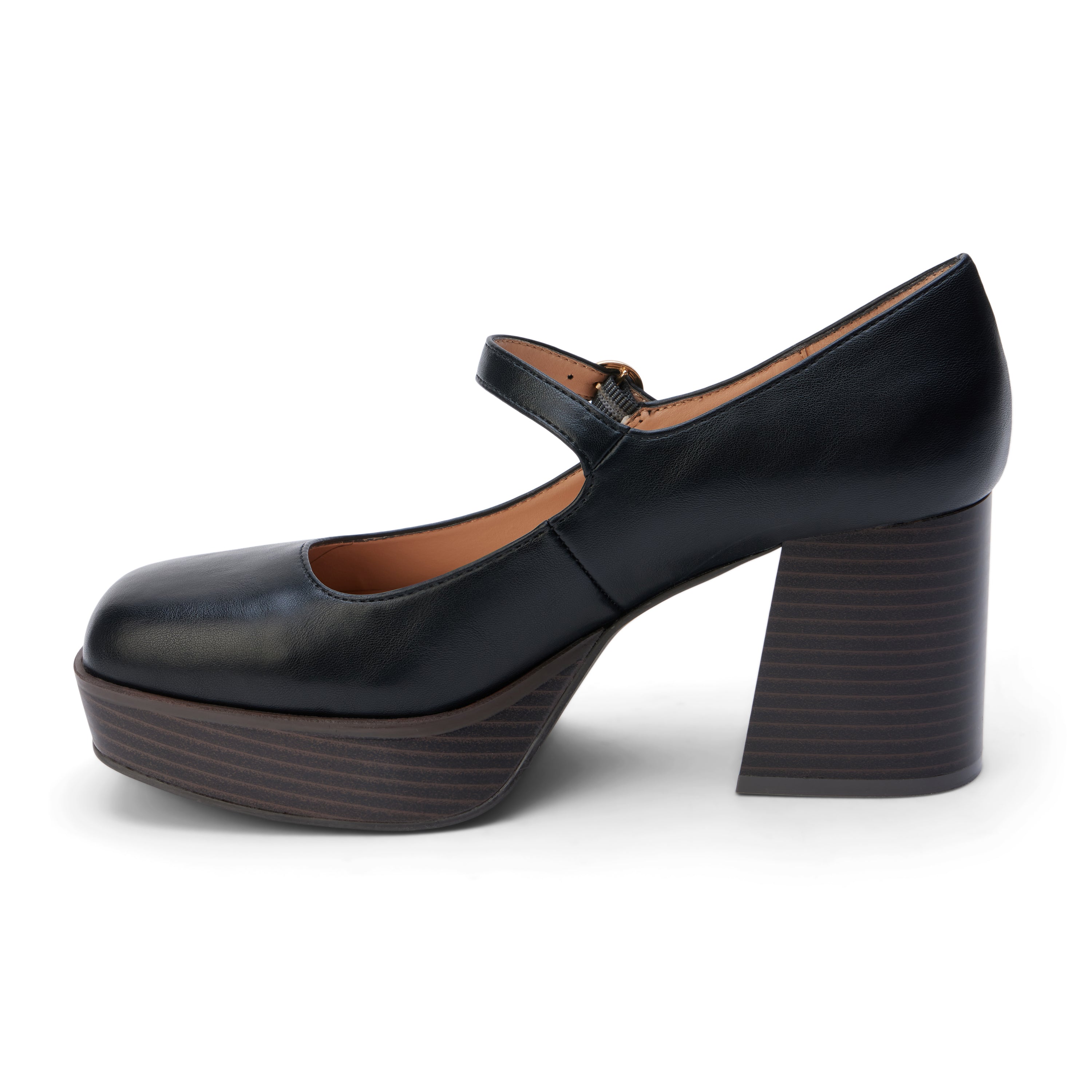 Matilda Platform Heel in Black-140 Wedges-Stay Foxy Boutique, Florissant, Missouri