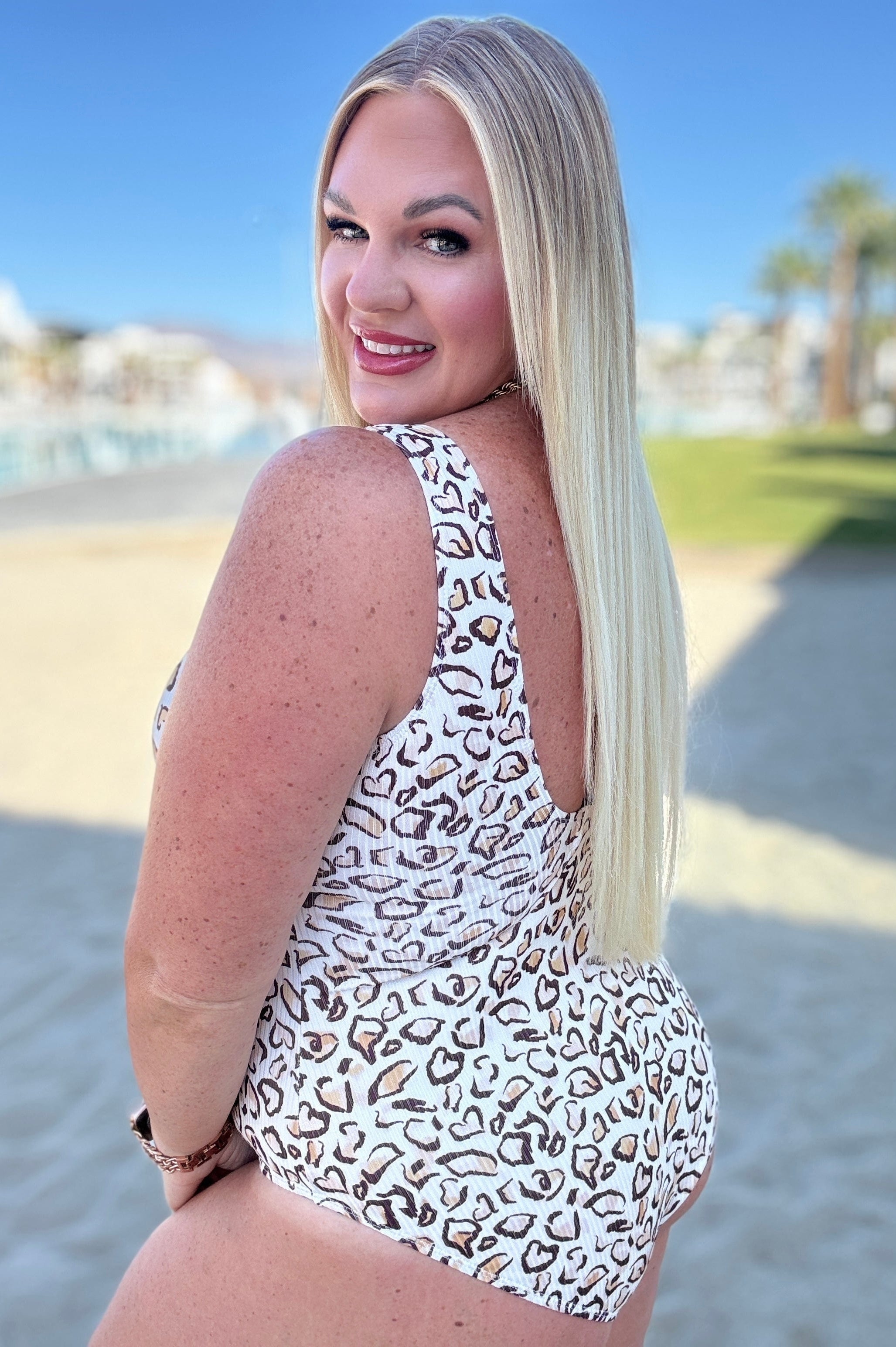 Madagascar Cheetah Swimsuit-Swimwear-Stay Foxy Boutique, Florissant, Missouri