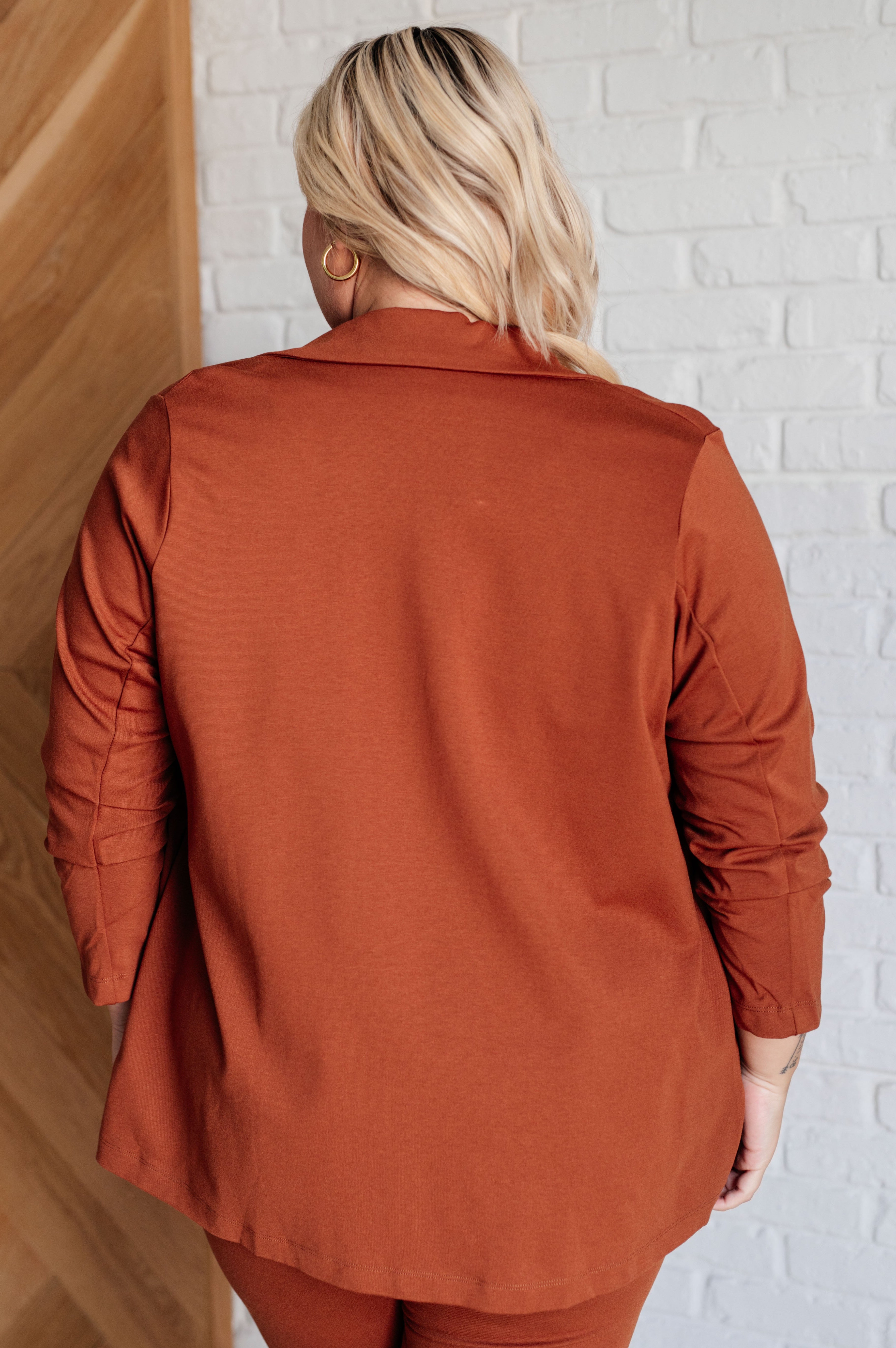 Magic 3/4 Blazer in Rust-Layers-Stay Foxy Boutique, Florissant, Missouri