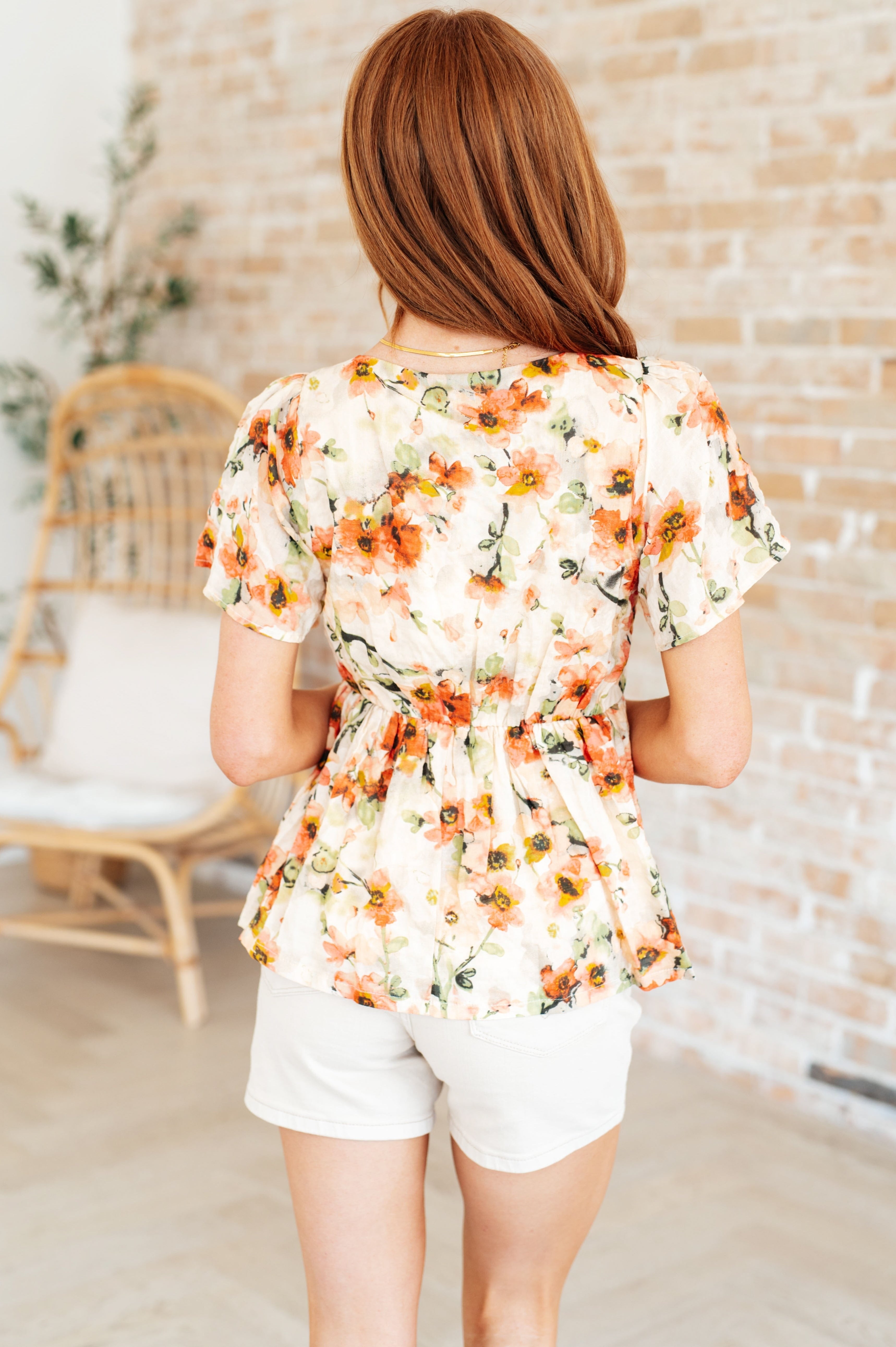 Magic Dance Square Neck Floral Blouse-Tops-Stay Foxy Boutique, Florissant, Missouri
