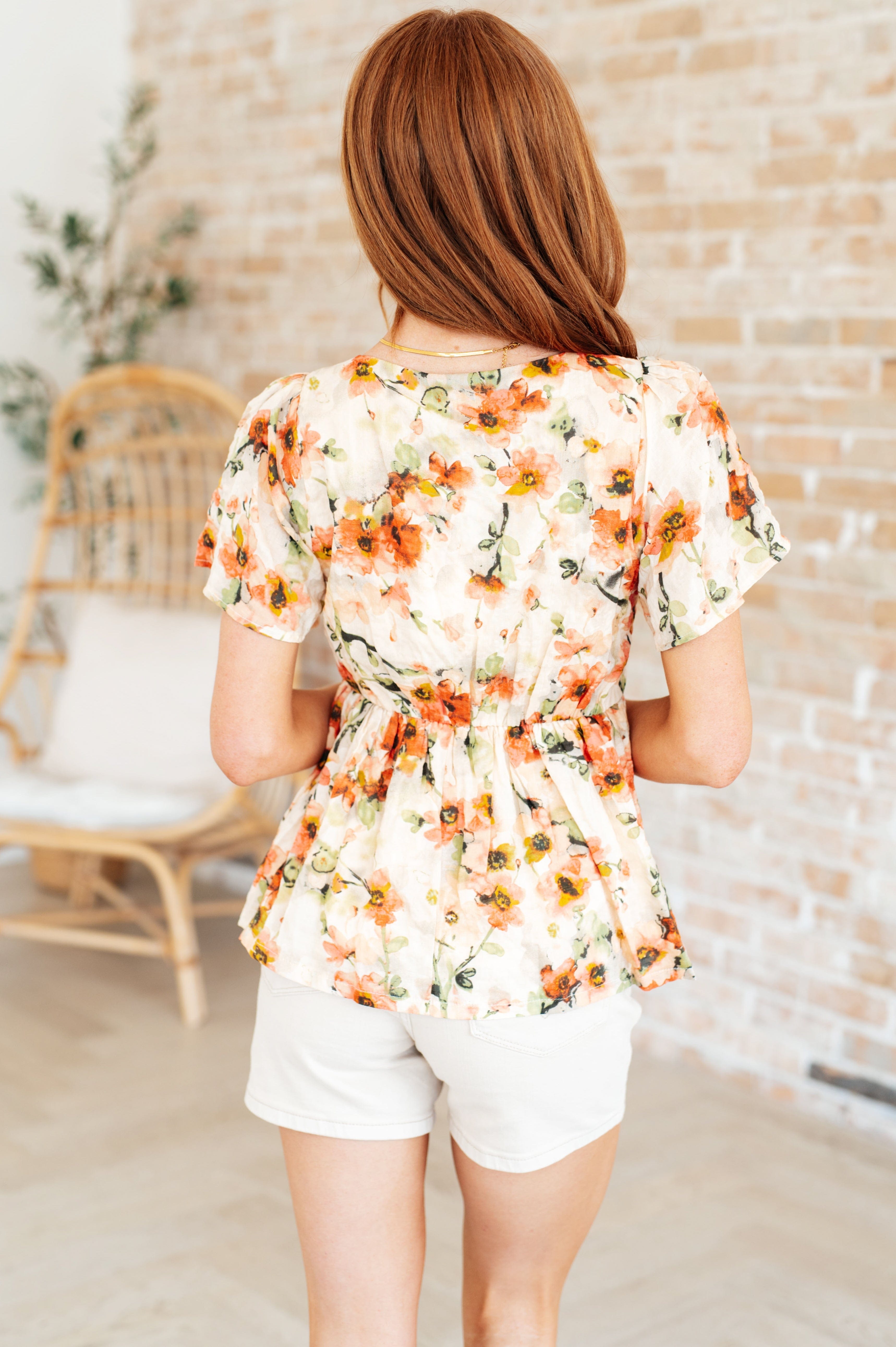 Magic Dance Square Neck Floral Blouse-Tops-Stay Foxy Boutique, Florissant, Missouri