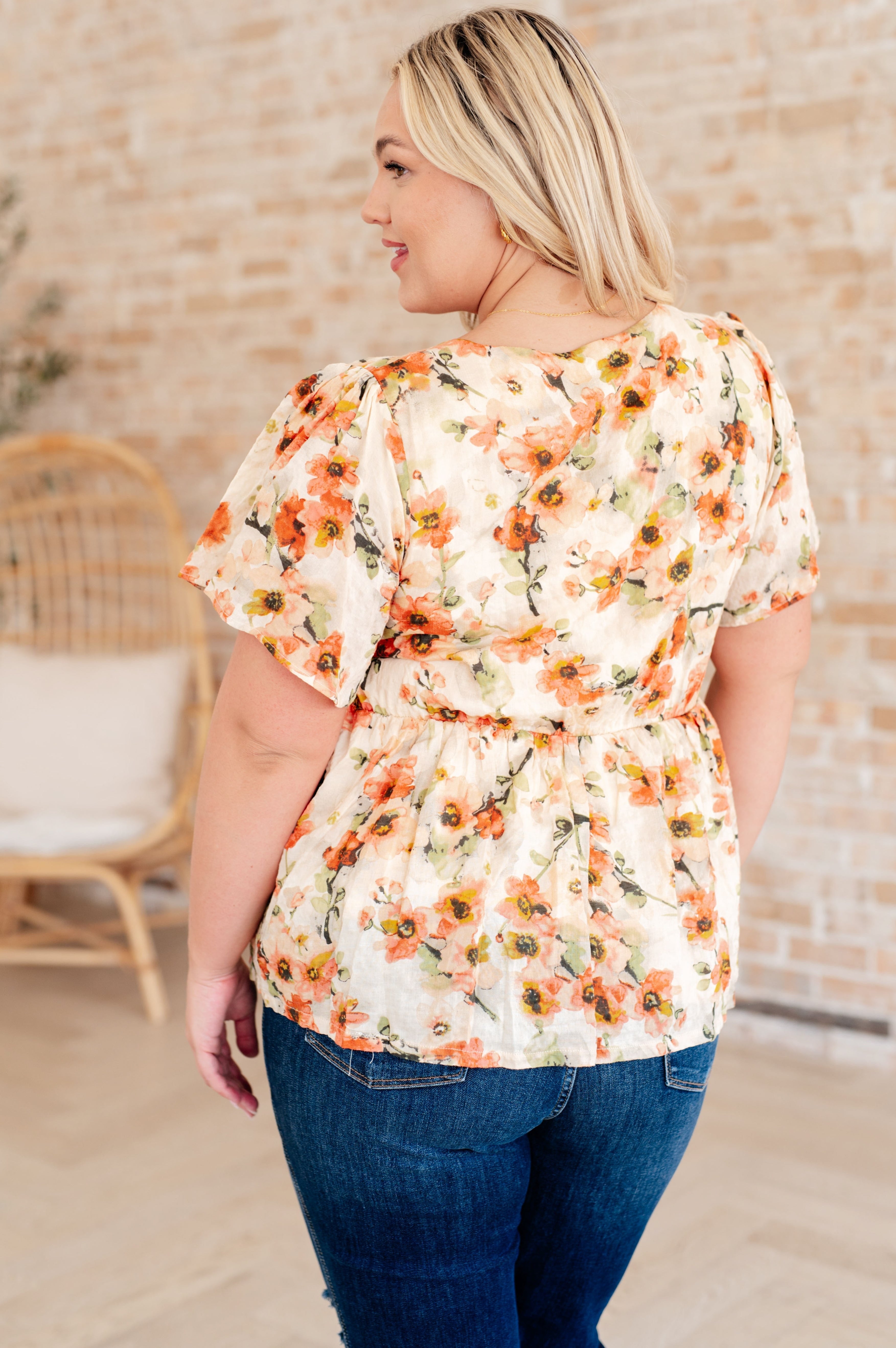 Magic Dance Square Neck Floral Blouse-Tops-Stay Foxy Boutique, Florissant, Missouri