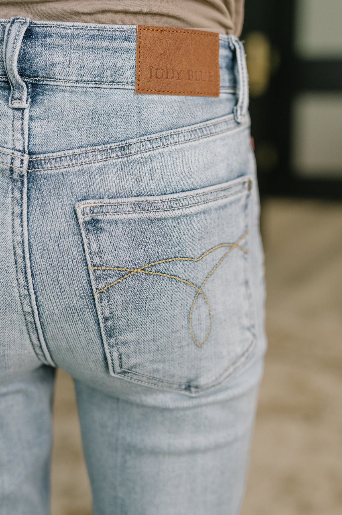 Mckaylee Mid Rise Kick Flare Jeans with Frayed Hem-Womens-Stay Foxy Boutique, Florissant, Missouri
