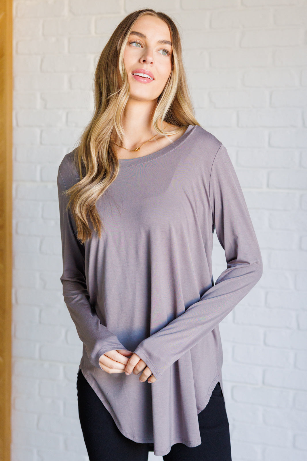 Me Time Long Sleeve Top-Tops-Stay Foxy Boutique, Florissant, Missouri