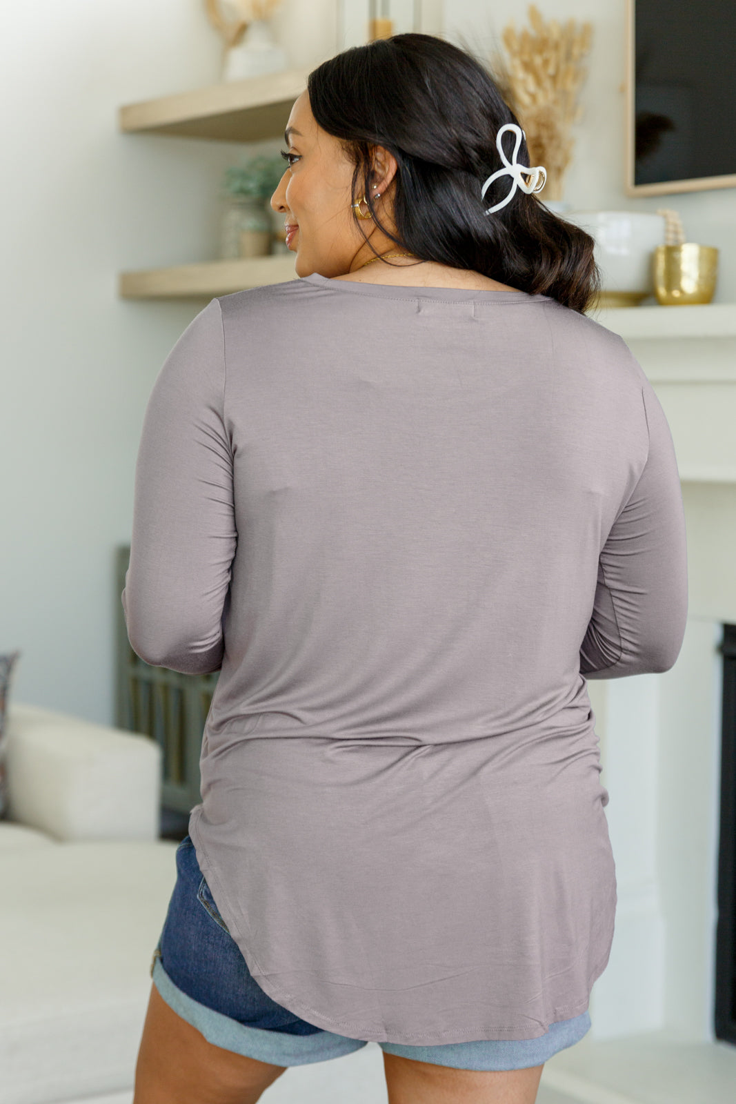 Me Time Long Sleeve Top-Tops-Stay Foxy Boutique, Florissant, Missouri