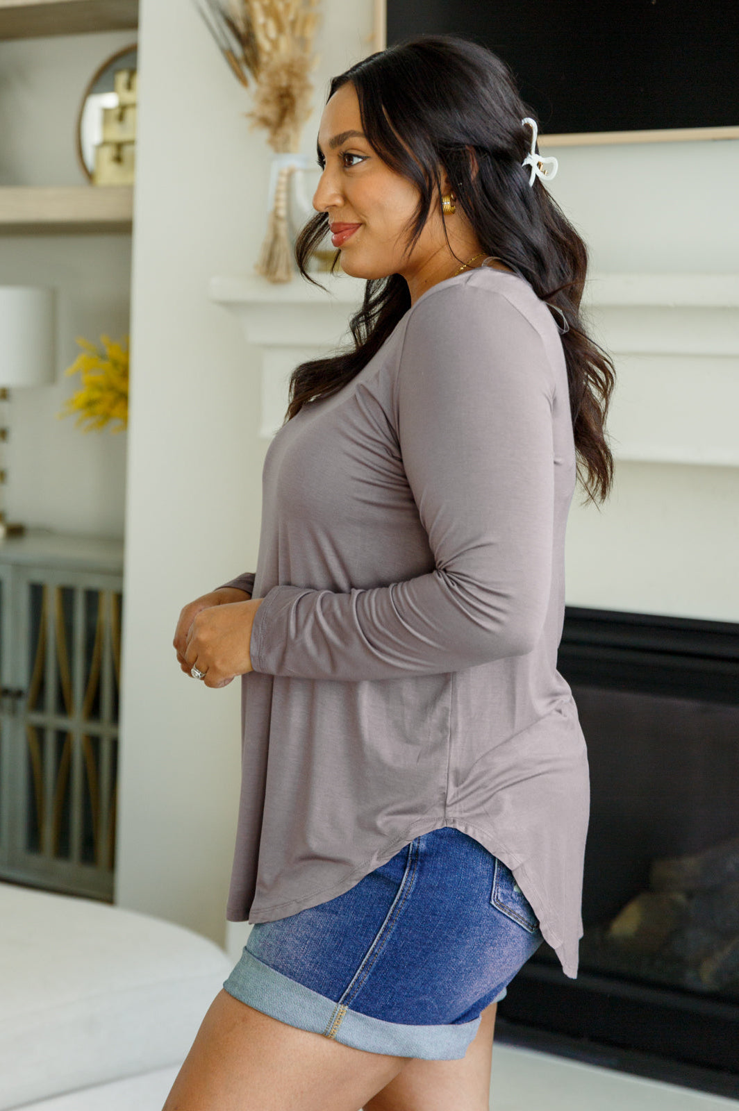 Me Time Long Sleeve Top-Tops-Stay Foxy Boutique, Florissant, Missouri