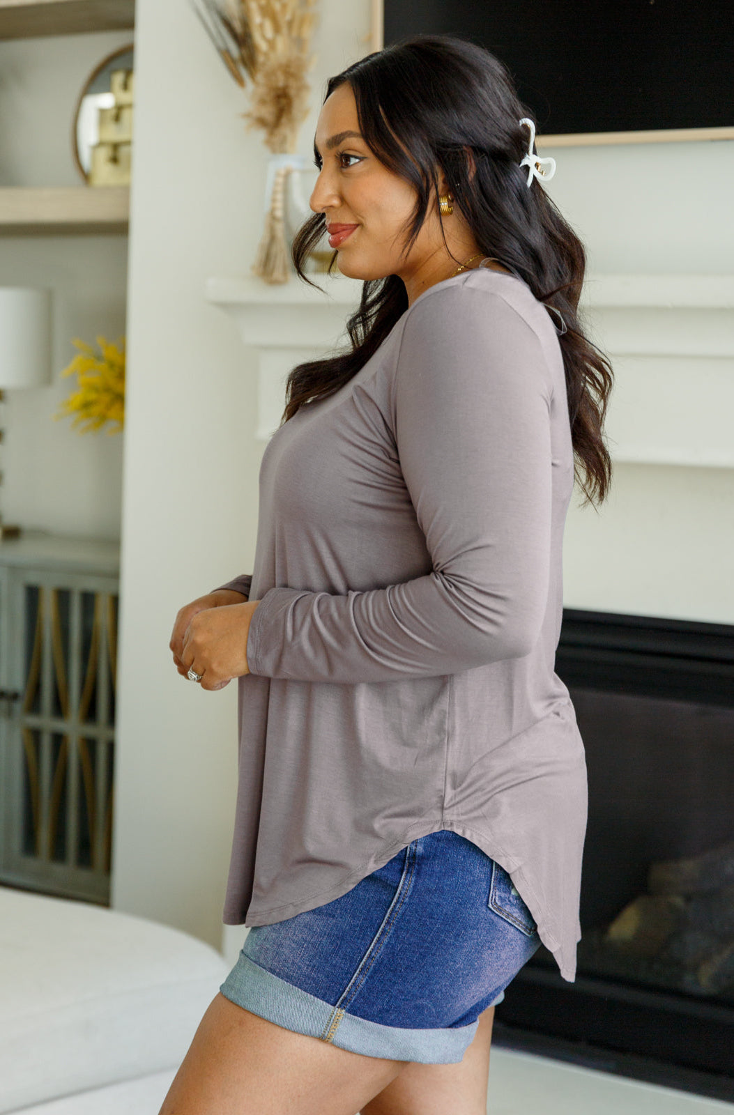 Me Time Long Sleeve Top-Tops-Stay Foxy Boutique, Florissant, Missouri