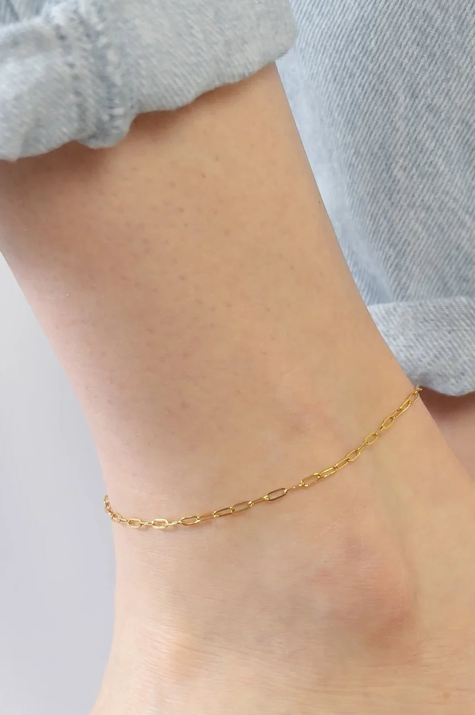 PREORDER: Mini Paperclip Water Resistant Anklet-Womens-Stay Foxy Boutique, Florissant, Missouri
