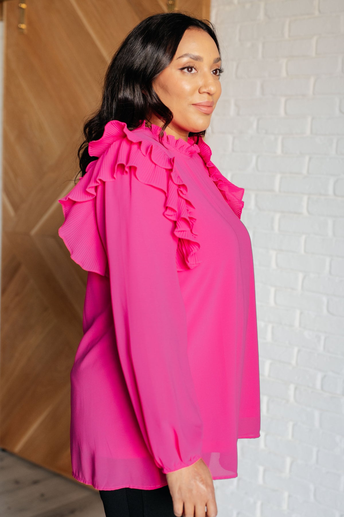 My Good Graces Ruffled Top-Tops-Stay Foxy Boutique, Florissant, Missouri