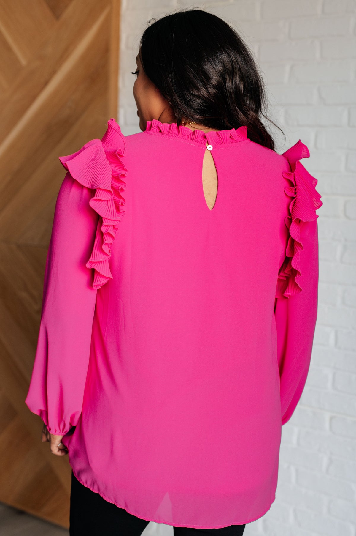 My Good Graces Ruffled Top-Tops-Stay Foxy Boutique, Florissant, Missouri