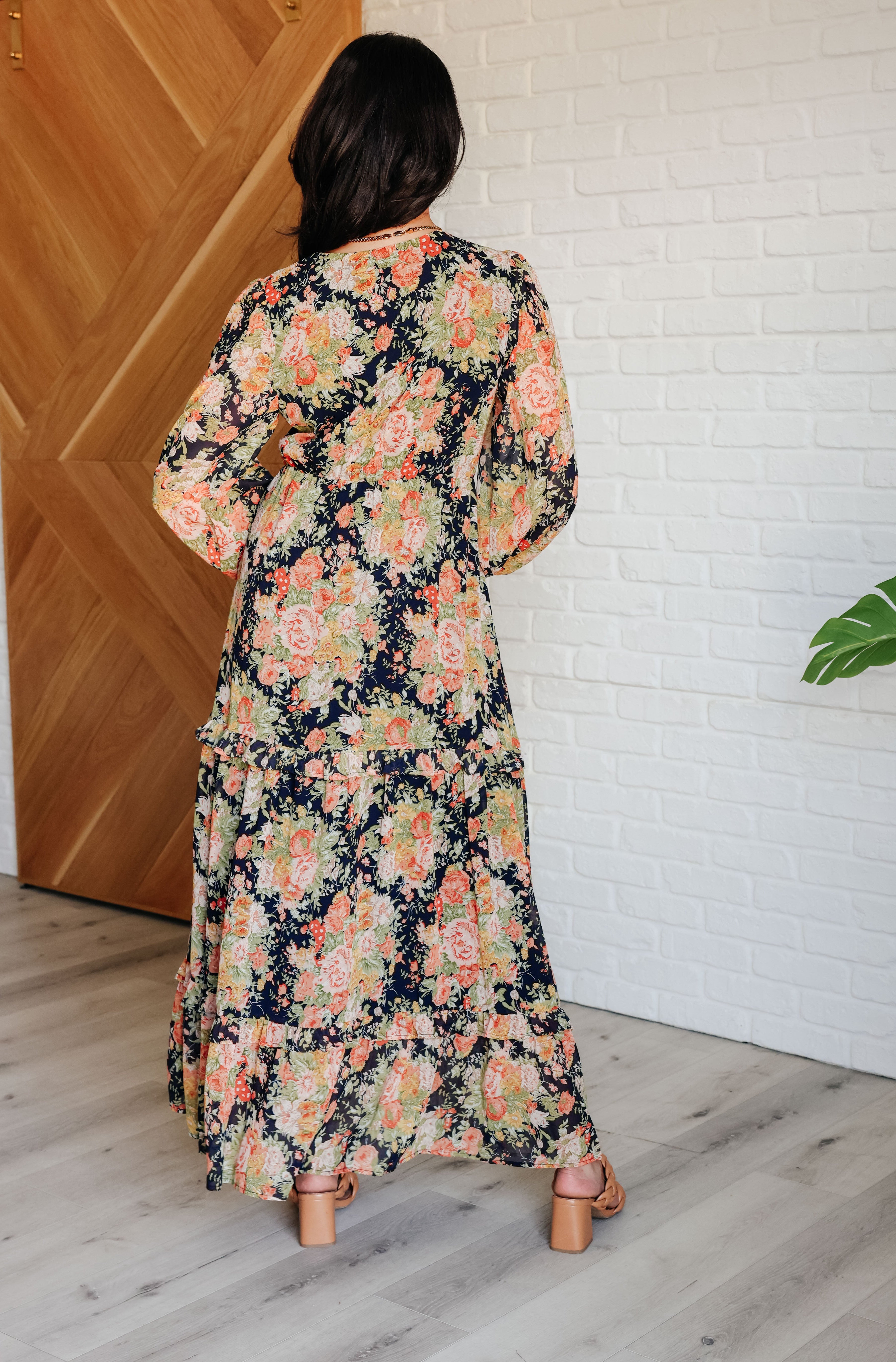 My Heart Will Go On Tiered Balloon Sleeve Dress-Dresses-Stay Foxy Boutique, Florissant, Missouri