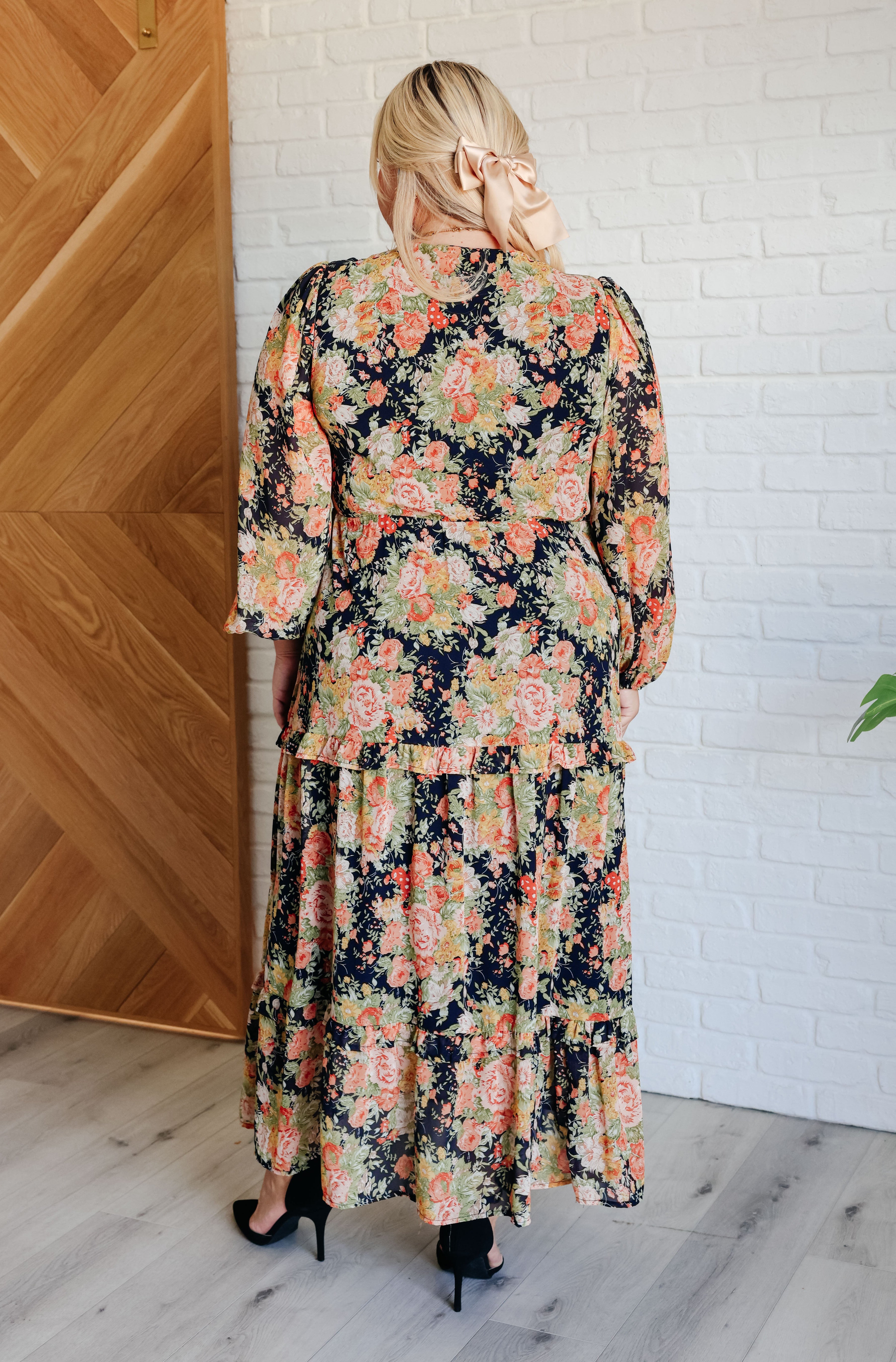 My Heart Will Go On Tiered Balloon Sleeve Dress-Dresses-Stay Foxy Boutique, Florissant, Missouri