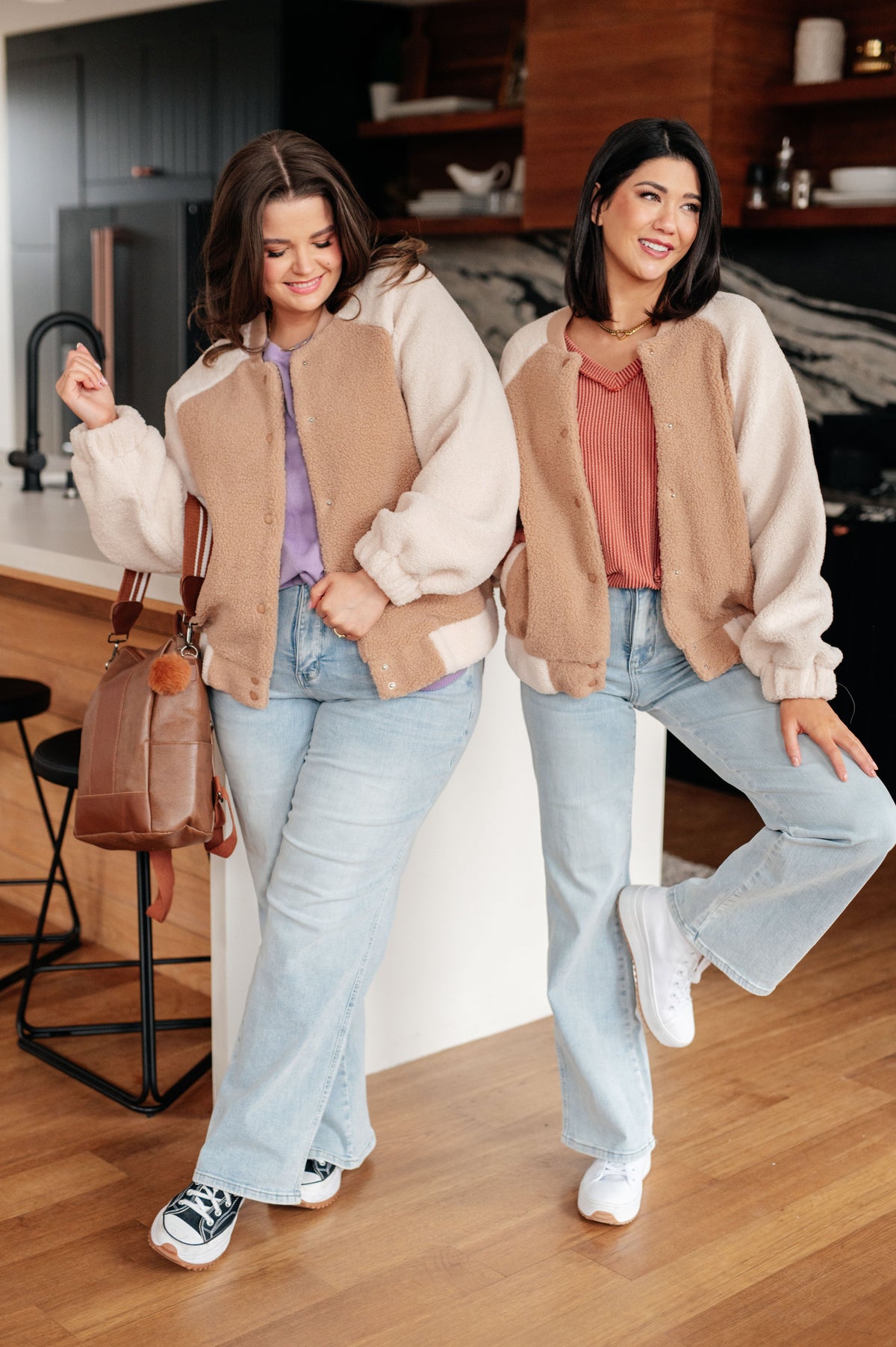 My Little Teddy Bomber Jacket-Layers-Stay Foxy Boutique, Florissant, Missouri