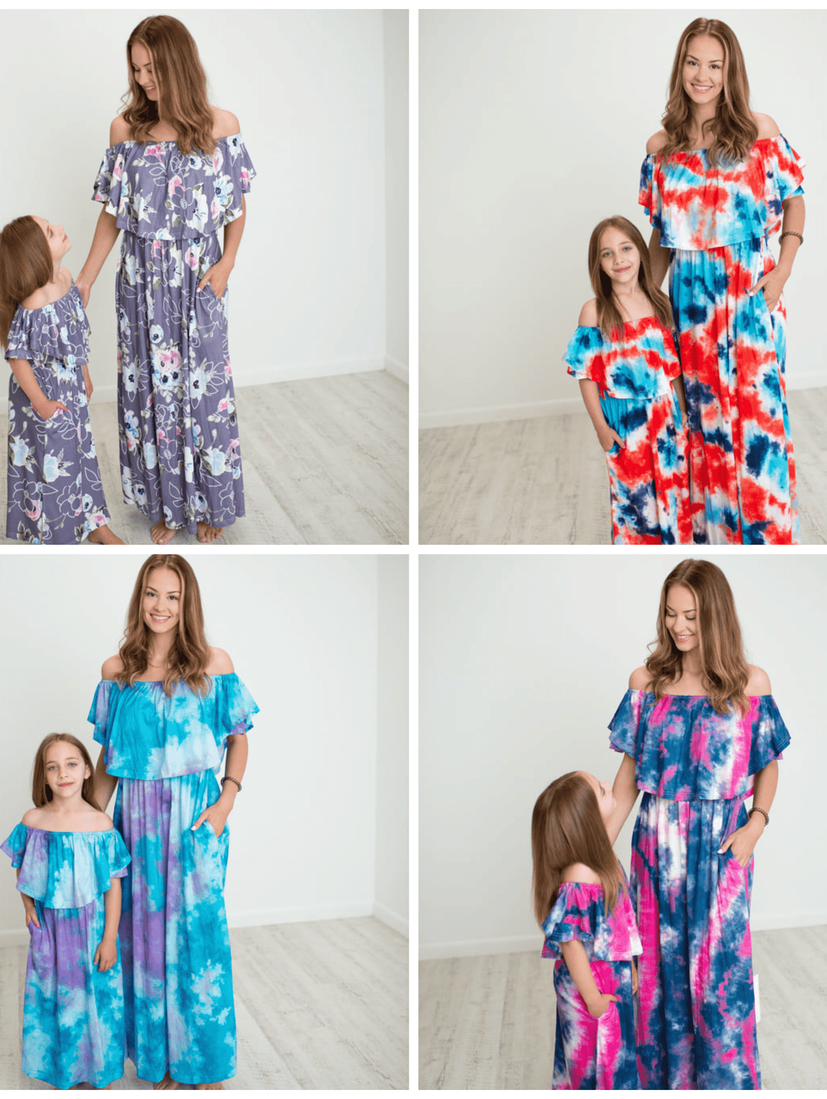 OFF THE SHOULDER MAXI DRESSES (CAN BE WORN ON SHOULDERS)-Stay Foxy Boutique, Florissant, Missouri