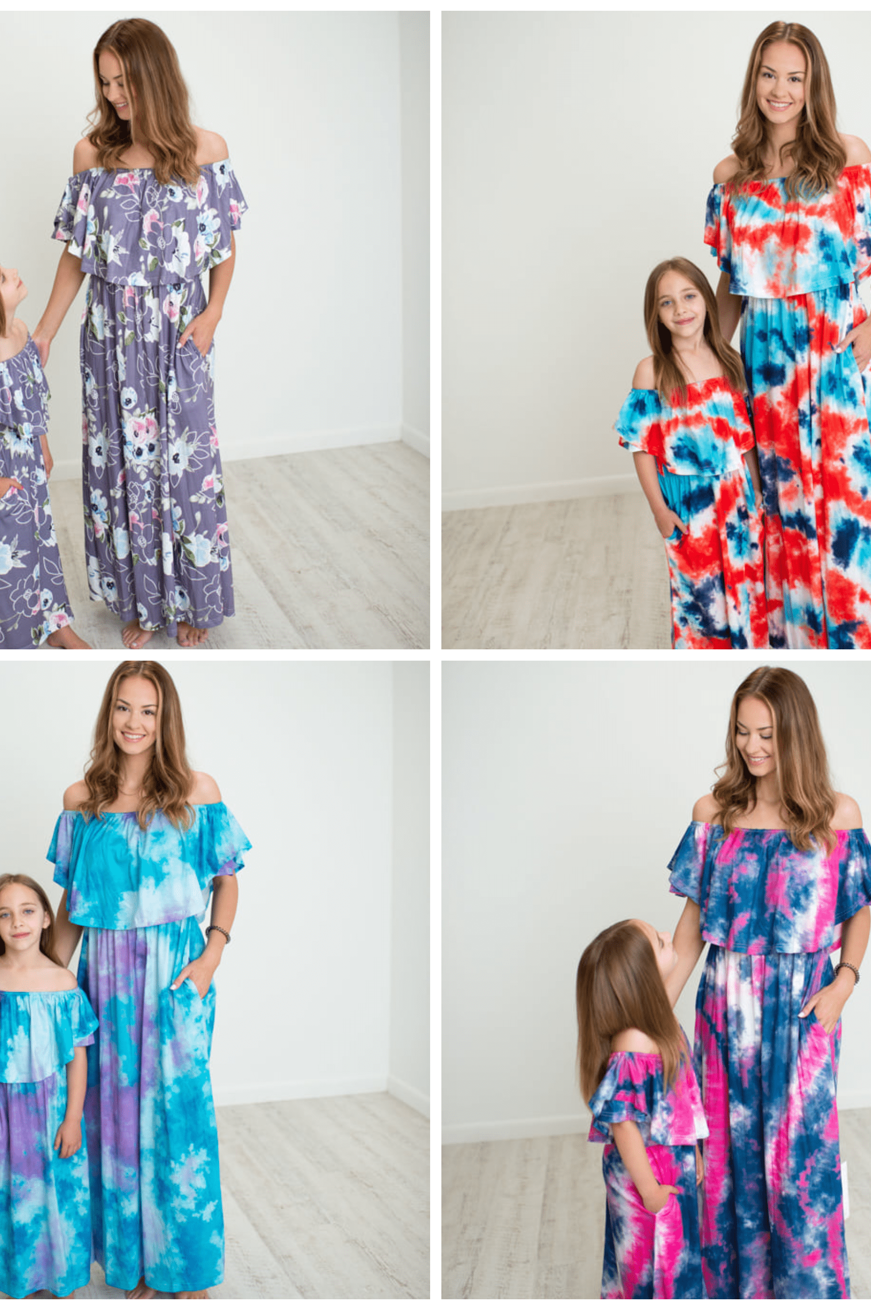 OFF THE SHOULDER MAXI DRESSES (CAN BE WORN ON SHOULDERS)-Stay Foxy Boutique, Florissant, Missouri