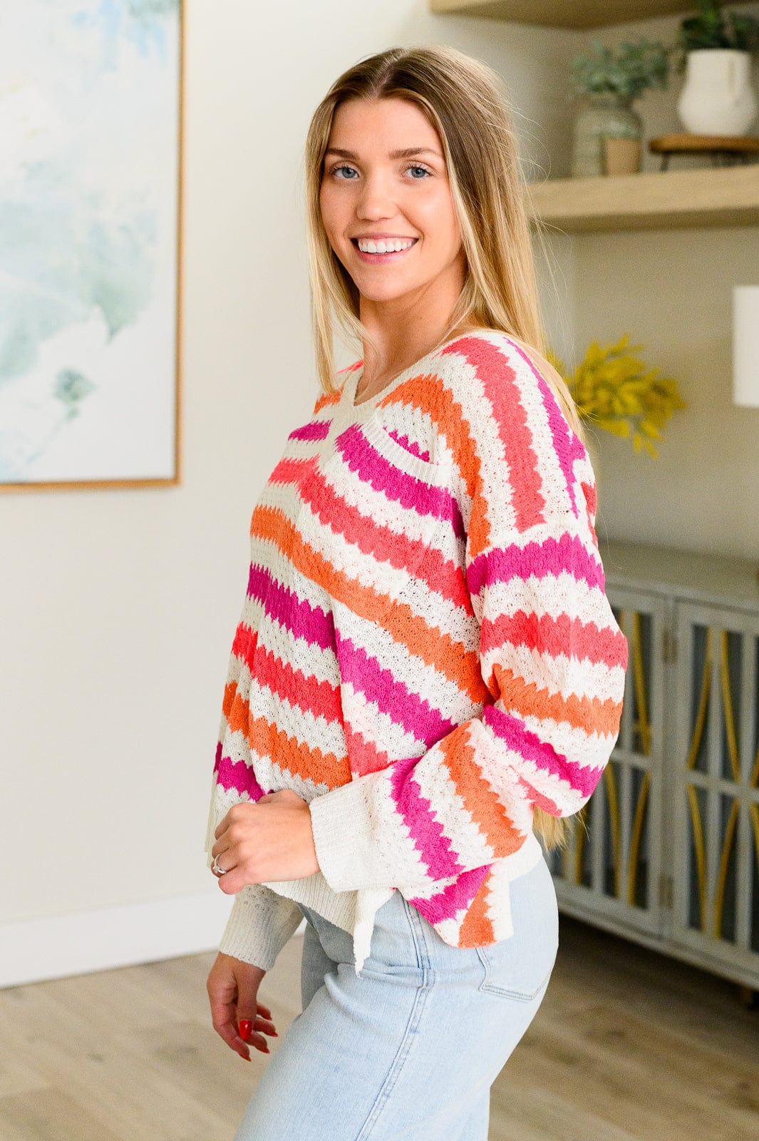 Never Gonna Give You Up Drop Shoulder Sweater-Tops-Stay Foxy Boutique, Florissant, Missouri