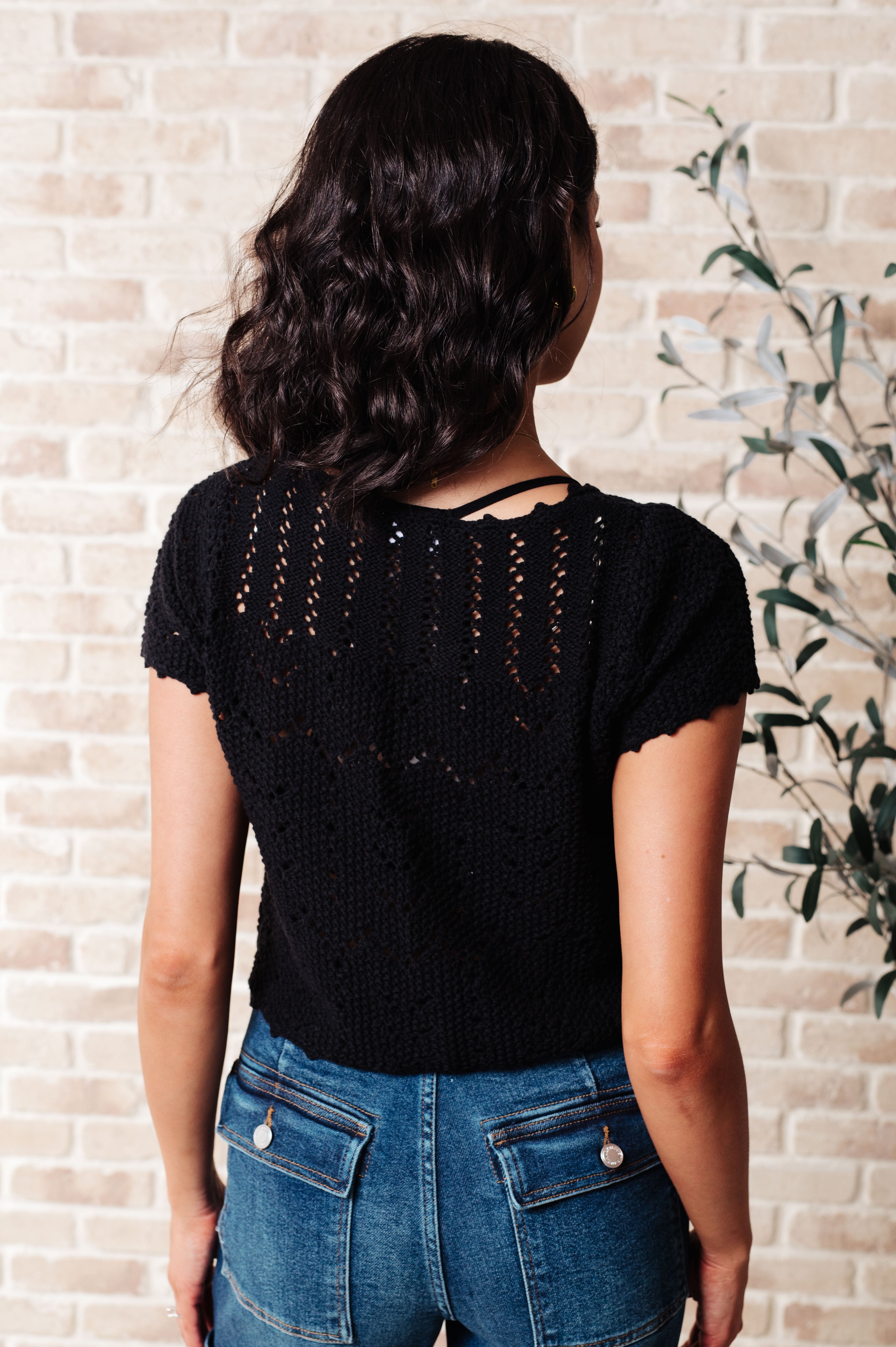 Nighttime Coffee Cardigan in Black-Layers-Stay Foxy Boutique, Florissant, Missouri