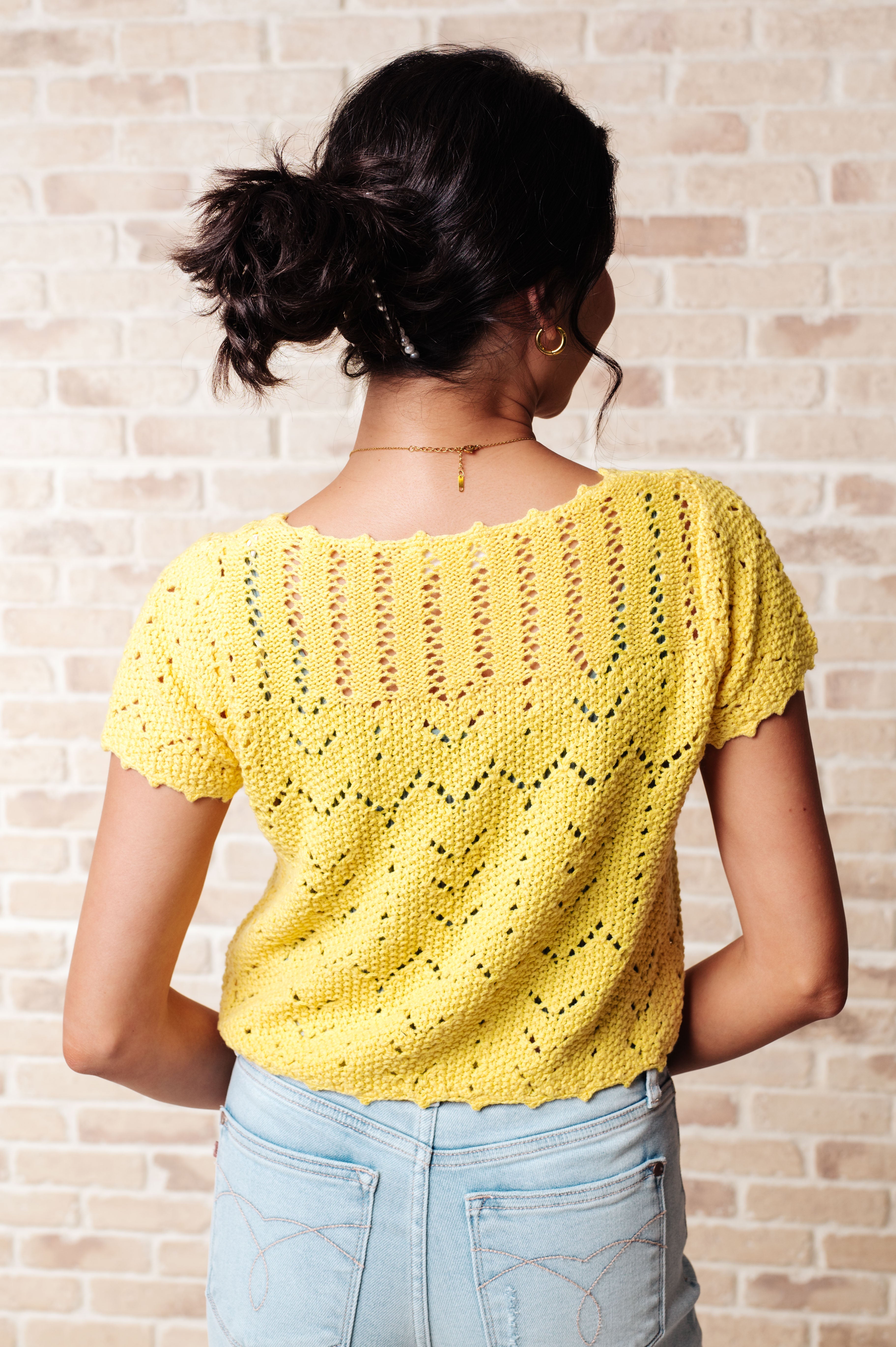 Nighttime Coffee Cardigan in Pineapple-Layers-Stay Foxy Boutique, Florissant, Missouri