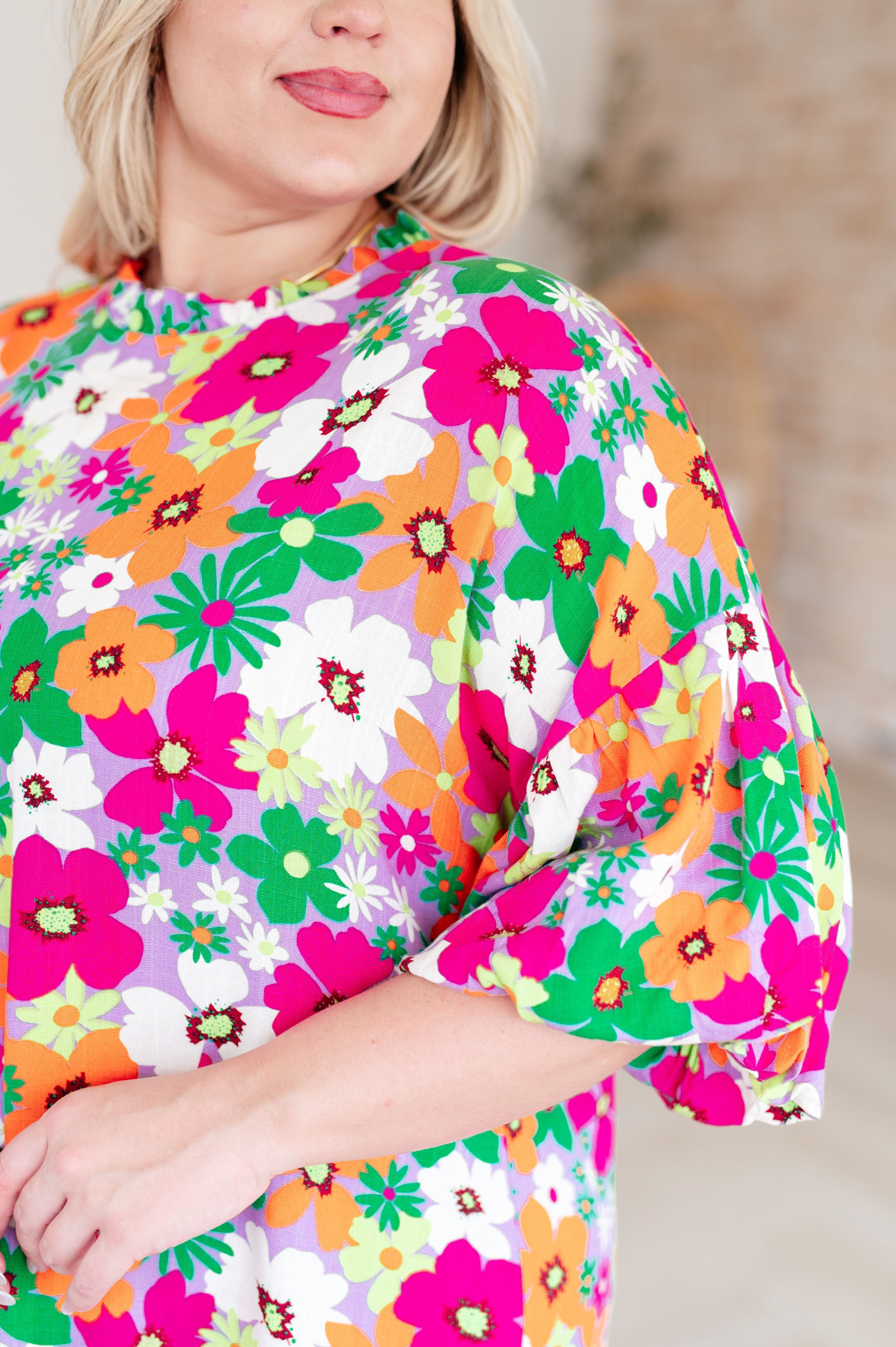 No Garden, No Problem Bubble Sleeve Dress-Womens-Stay Foxy Boutique, Florissant, Missouri