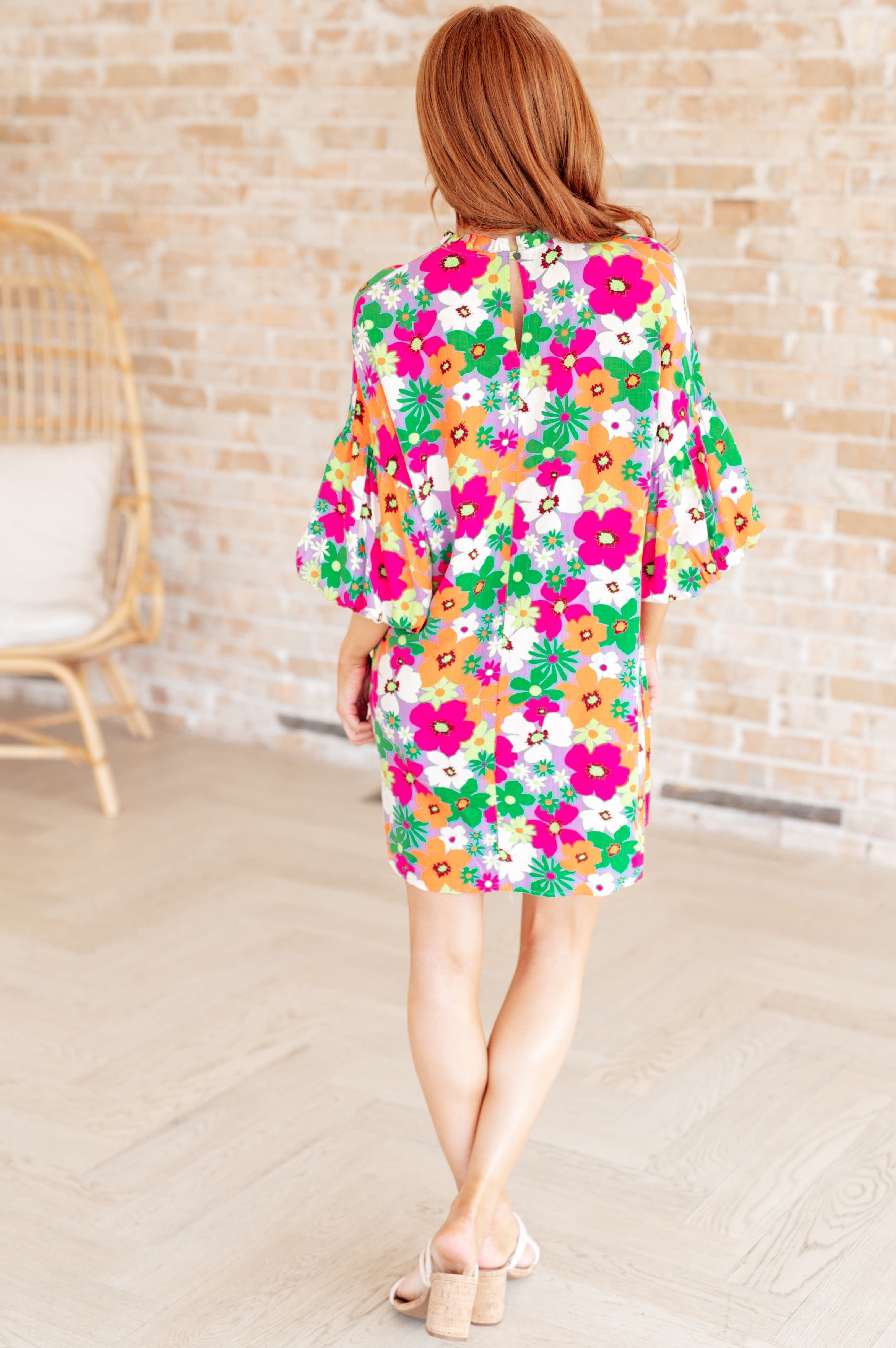 No Garden, No Problem Bubble Sleeve Dress-Womens-Stay Foxy Boutique, Florissant, Missouri