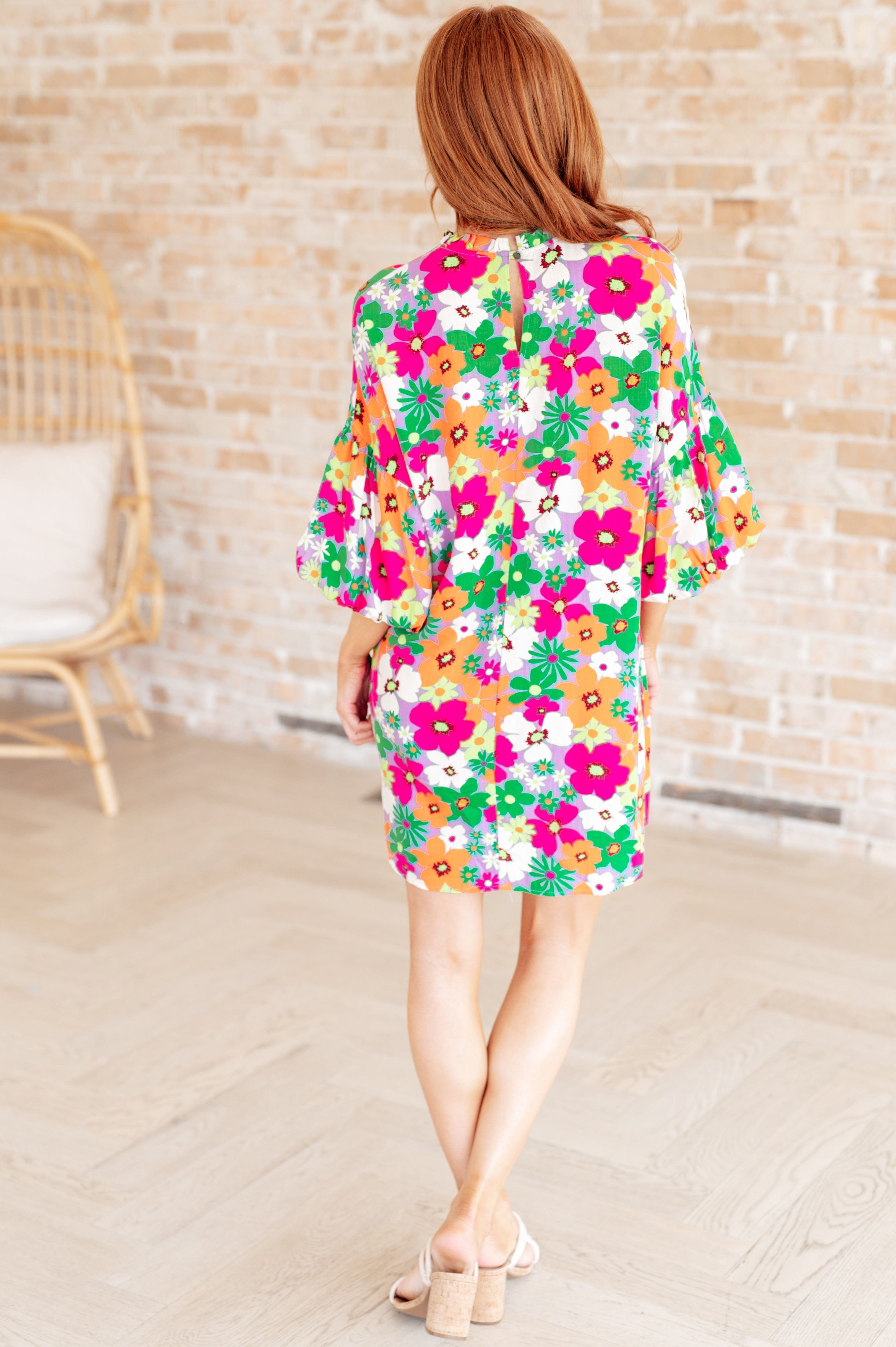 No Garden, No Problem Bubble Sleeve Dress-Womens-Stay Foxy Boutique, Florissant, Missouri