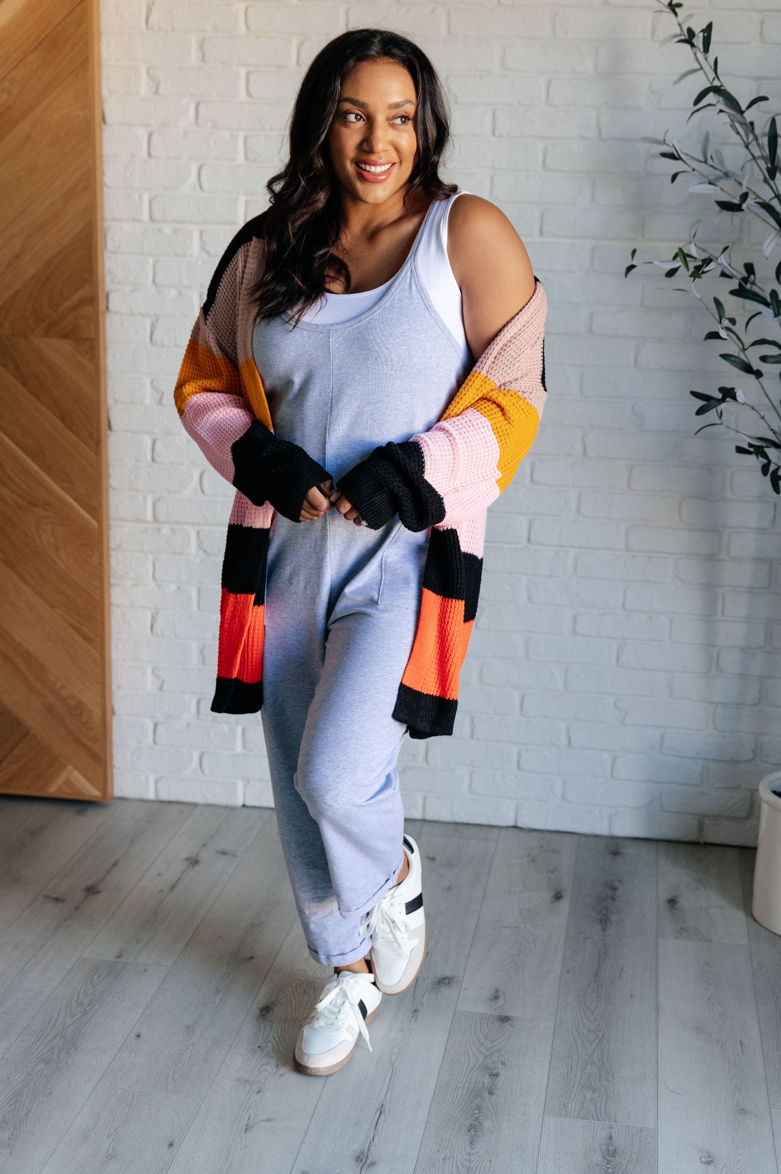 Not Quite Sure Striped Open Front Cardigan-Layers-Stay Foxy Boutique, Florissant, Missouri