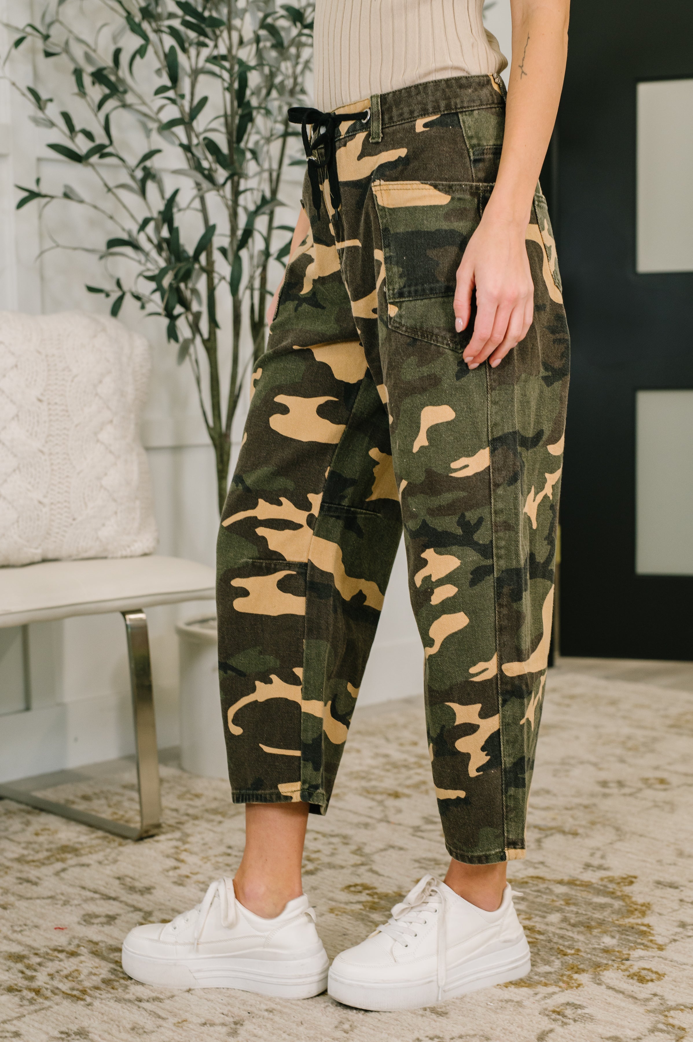 Now You See Me Camo Cargo Pants-Womens-Stay Foxy Boutique, Florissant, Missouri