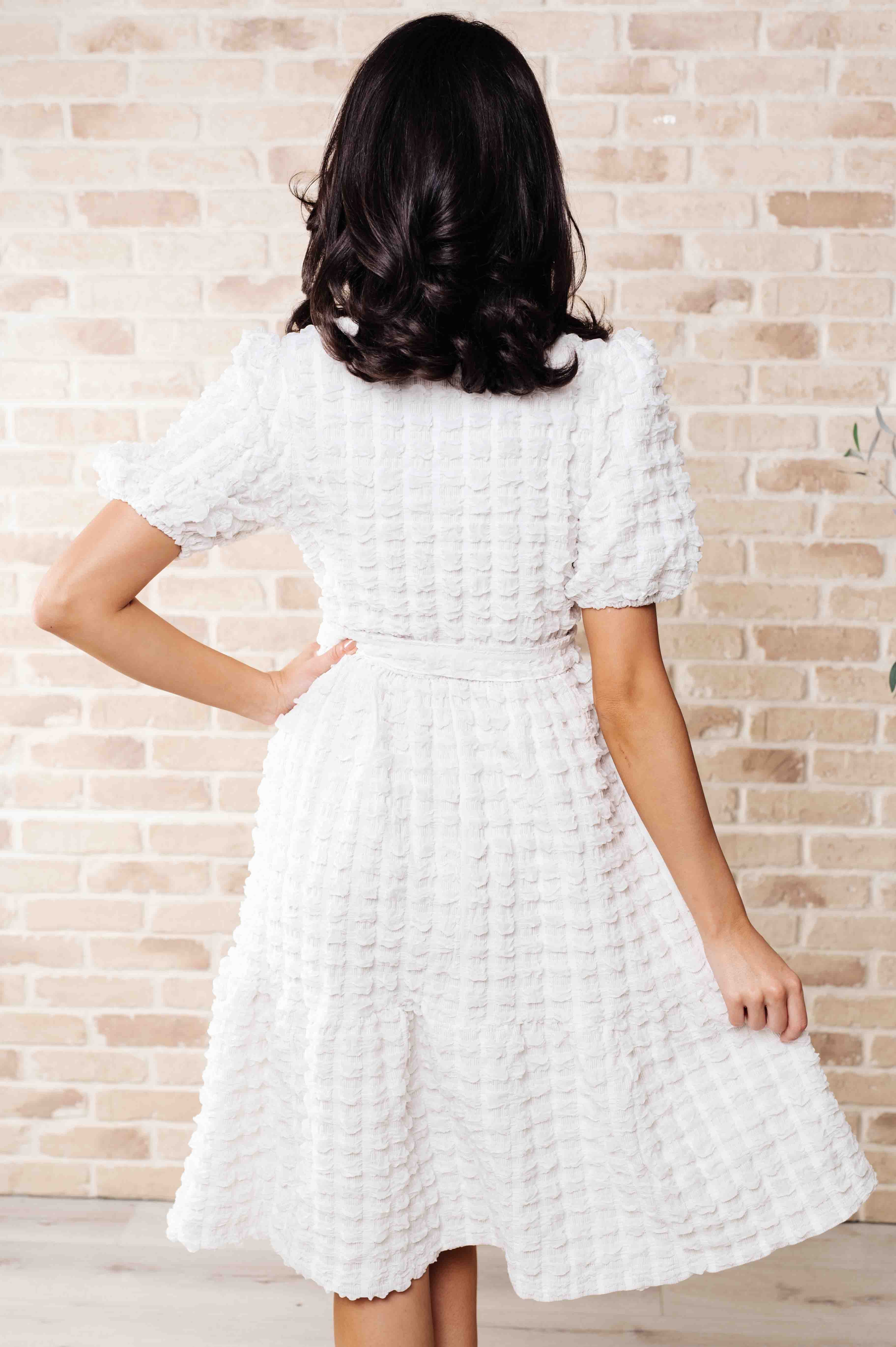 On Cloud Nine Bubble Midi Dress-Dresses-Stay Foxy Boutique, Florissant, Missouri