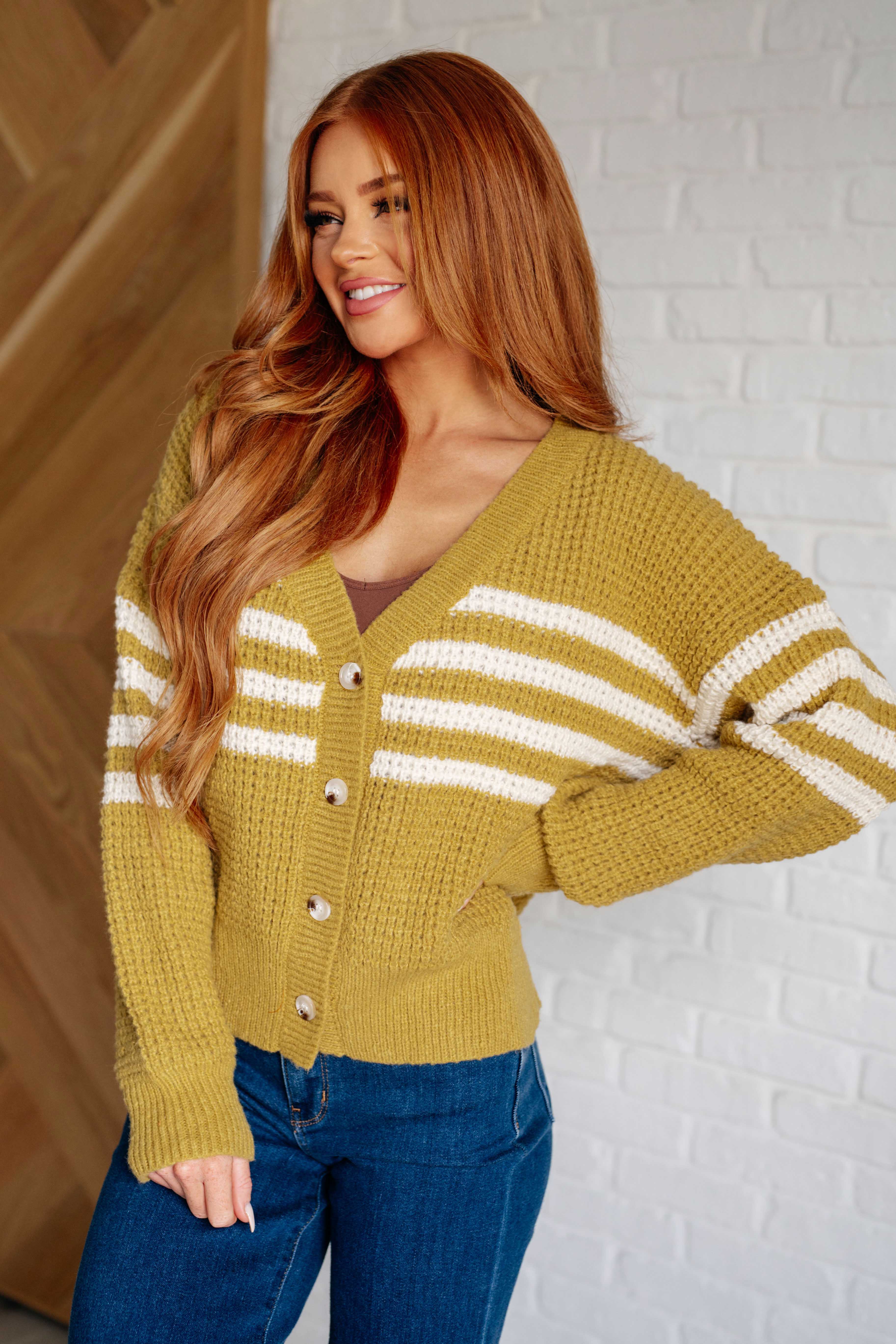 On Top of the World Striped Cardigan-Layers-Stay Foxy Boutique, Florissant, Missouri