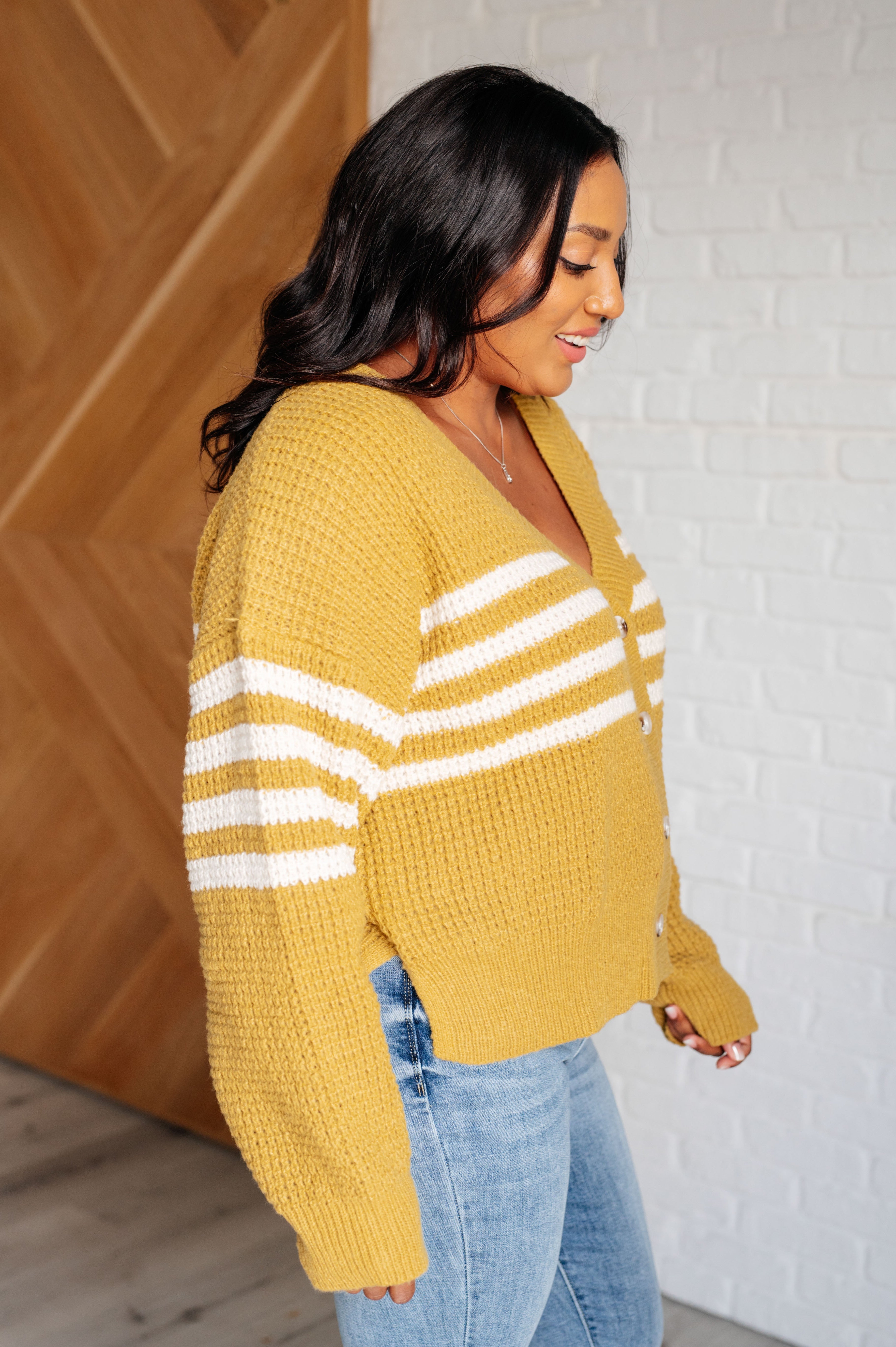 On Top of the World Striped Cardigan-Layers-Stay Foxy Boutique, Florissant, Missouri
