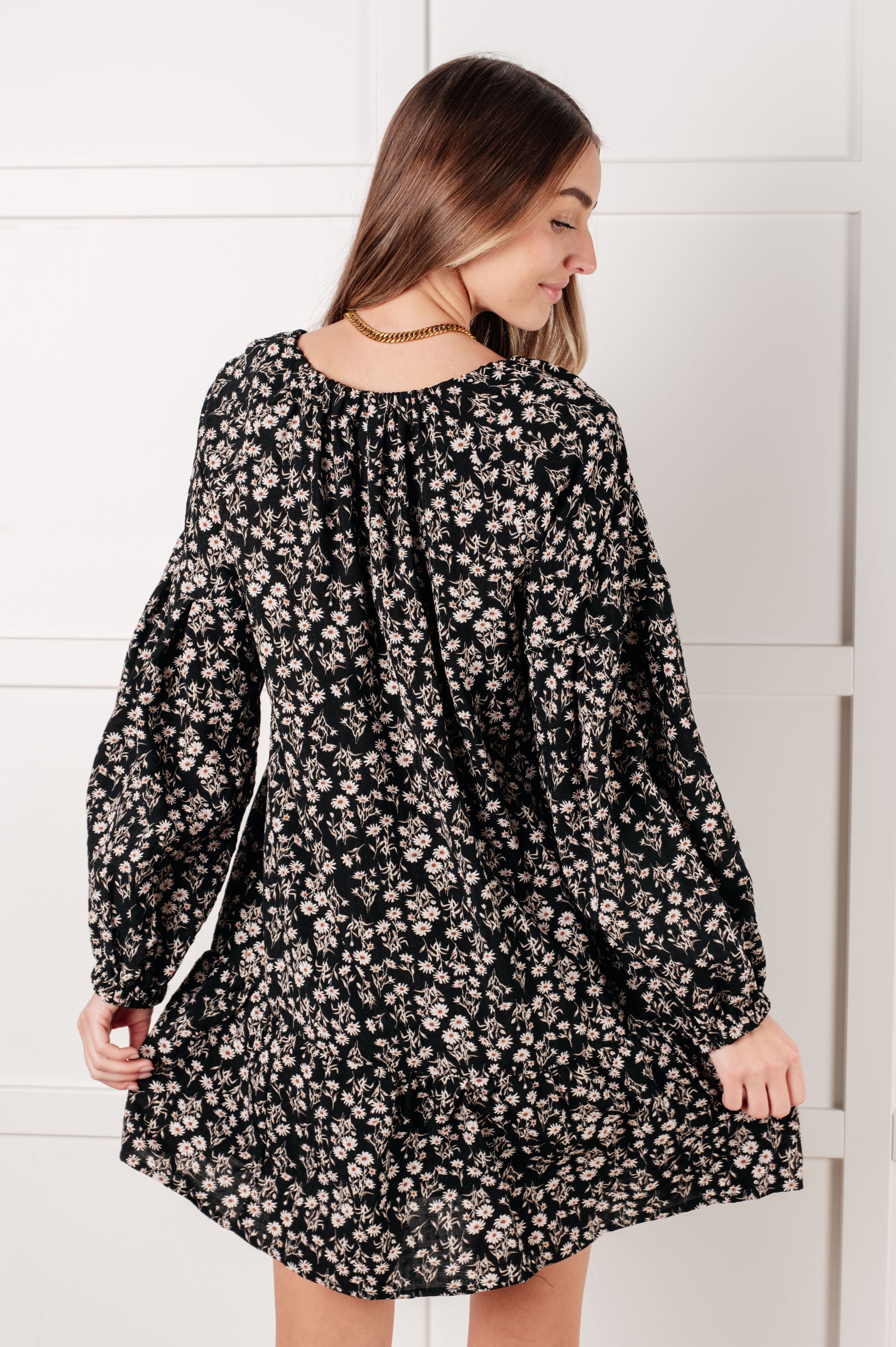 Once Again V-Neck Floral Dress-Dresses-Stay Foxy Boutique, Florissant, Missouri