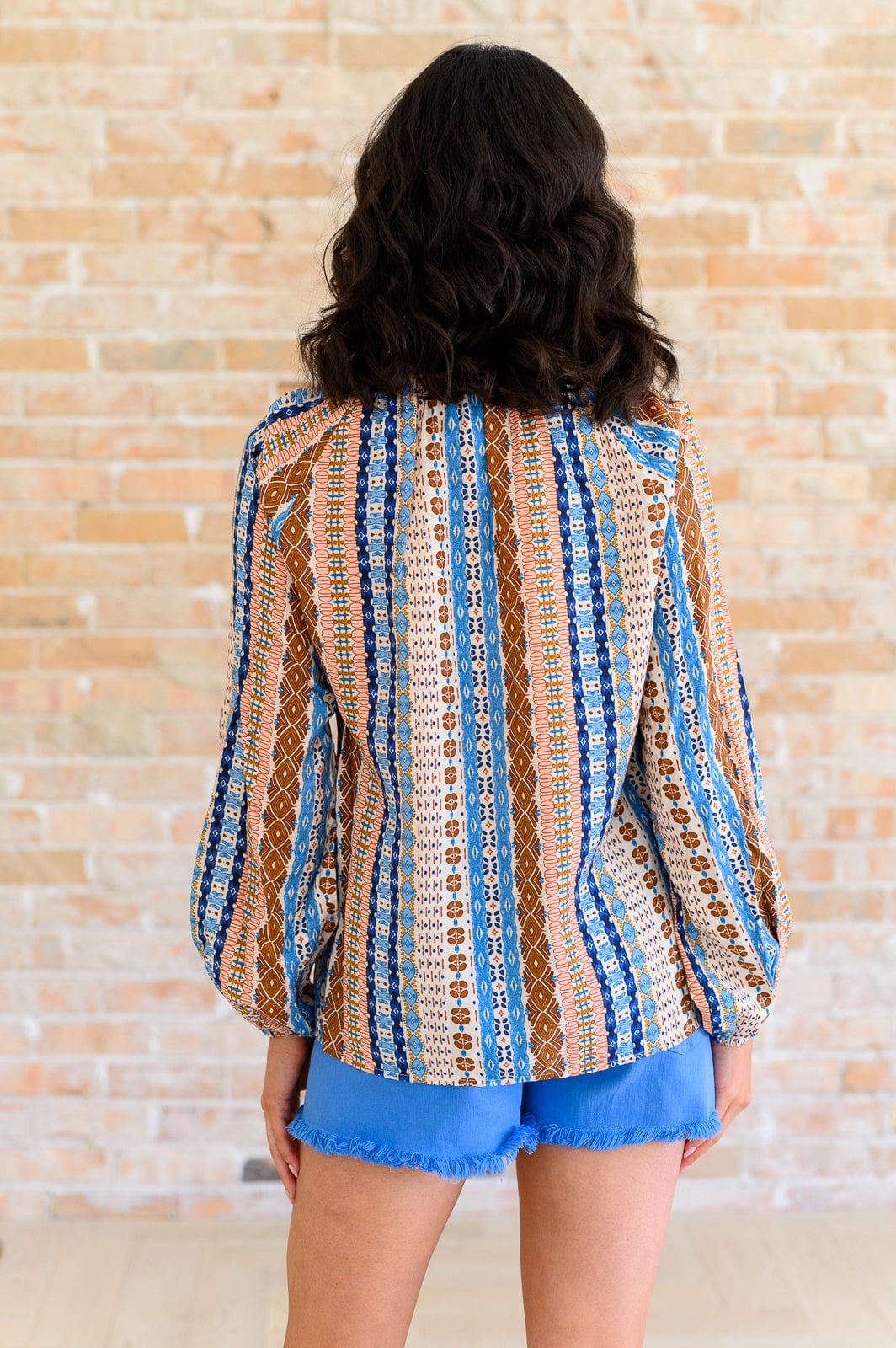 Open Sky Boho Tunic in Navy Mauve-Tops-Stay Foxy Boutique, Florissant, Missouri
