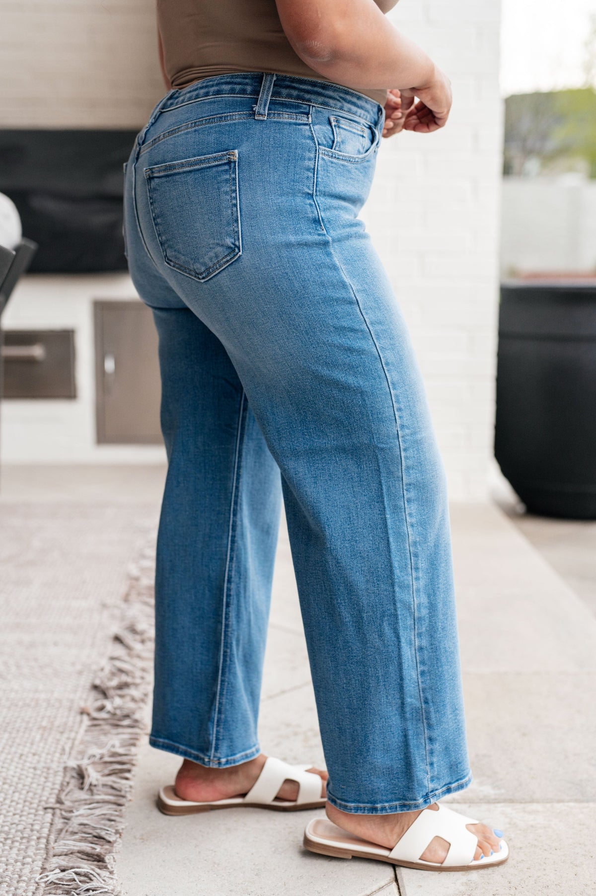 PREORDER: High Rise Wide Leg Jeans in Three Colors-Womens-Stay Foxy Boutique, Florissant, Missouri