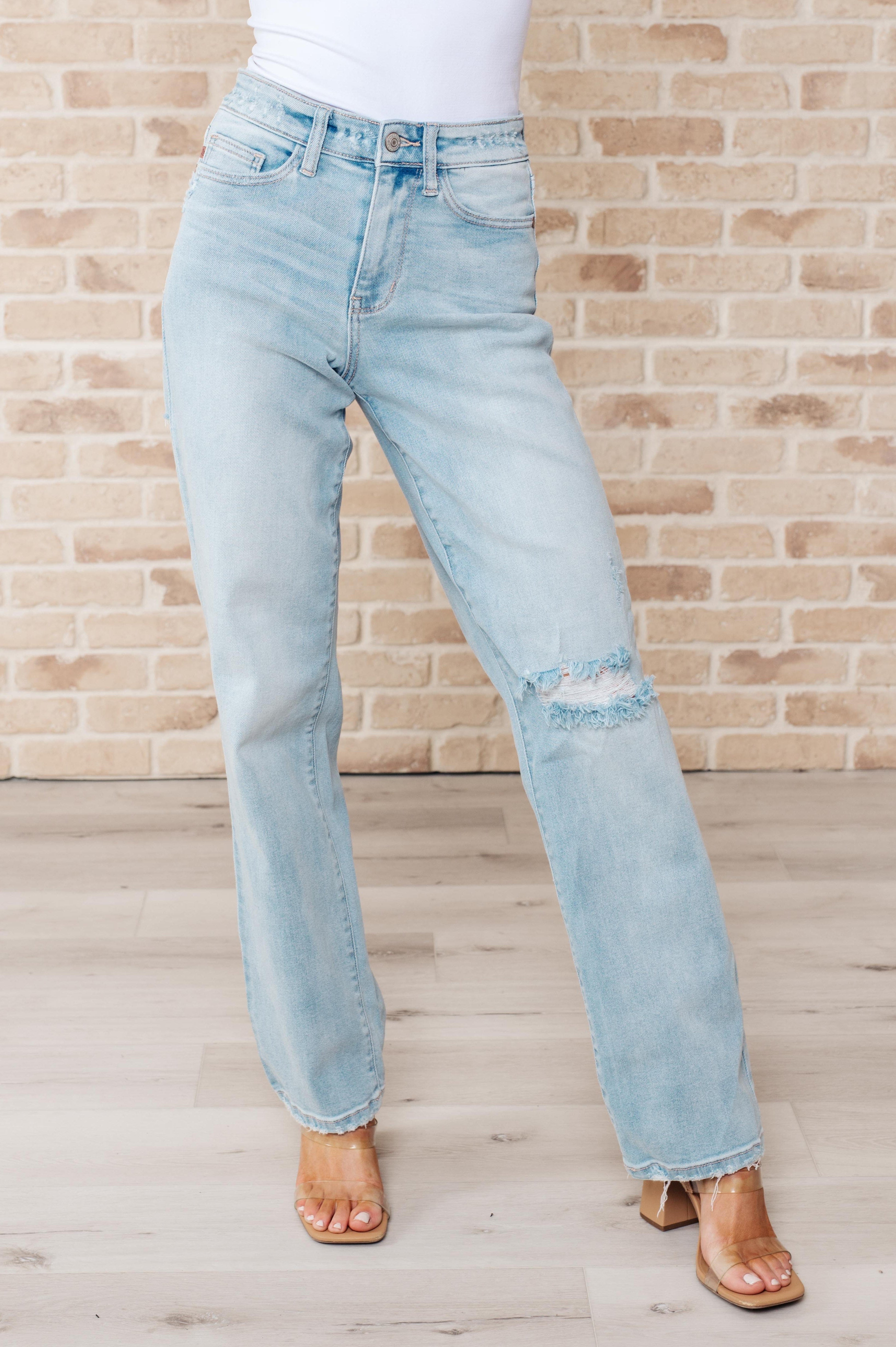 Parker High Rise 90's Straight Jeans-Womens-Stay Foxy Boutique, Florissant, Missouri