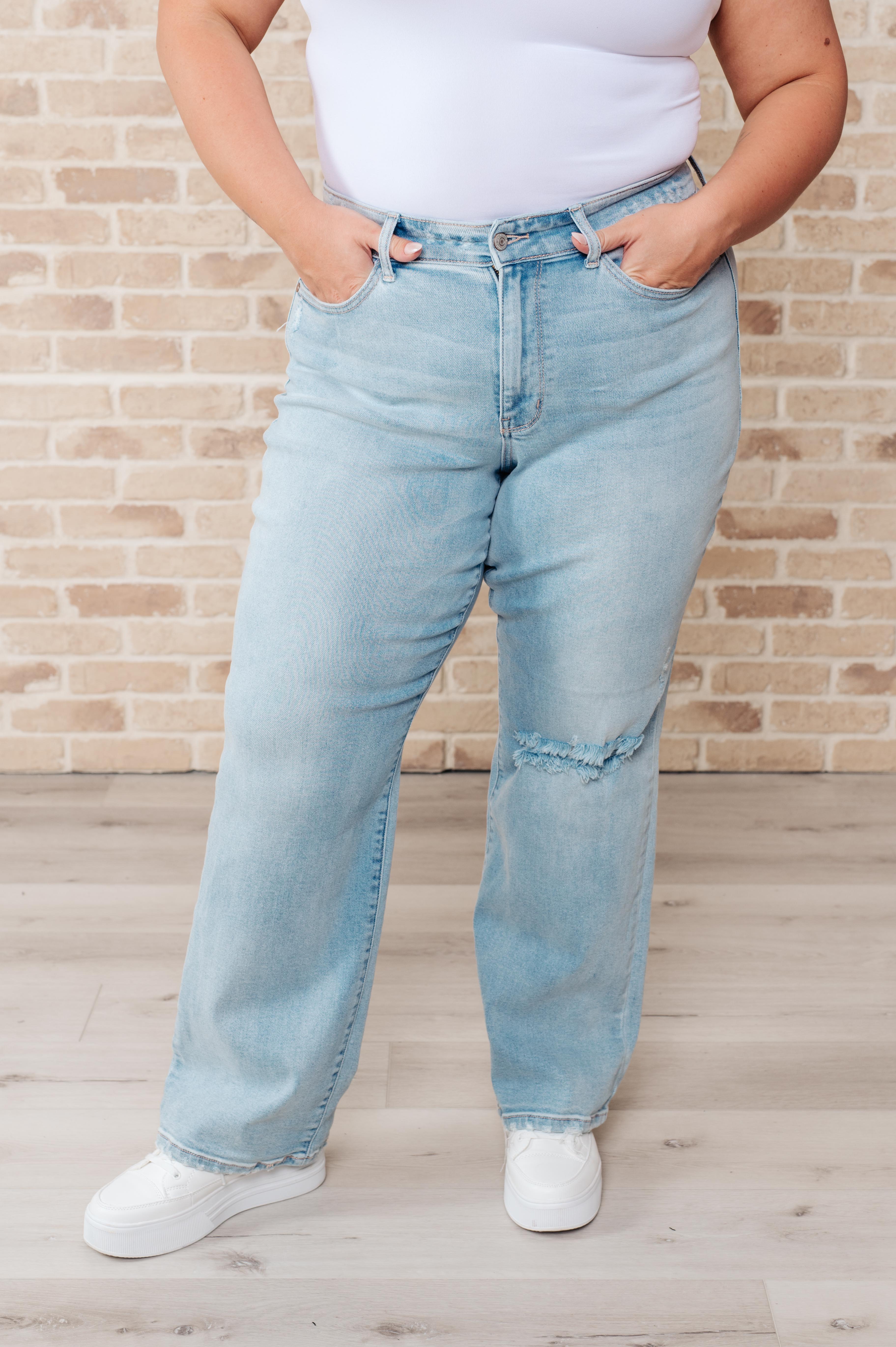 Parker High Rise 90's Straight Jeans-Womens-Stay Foxy Boutique, Florissant, Missouri
