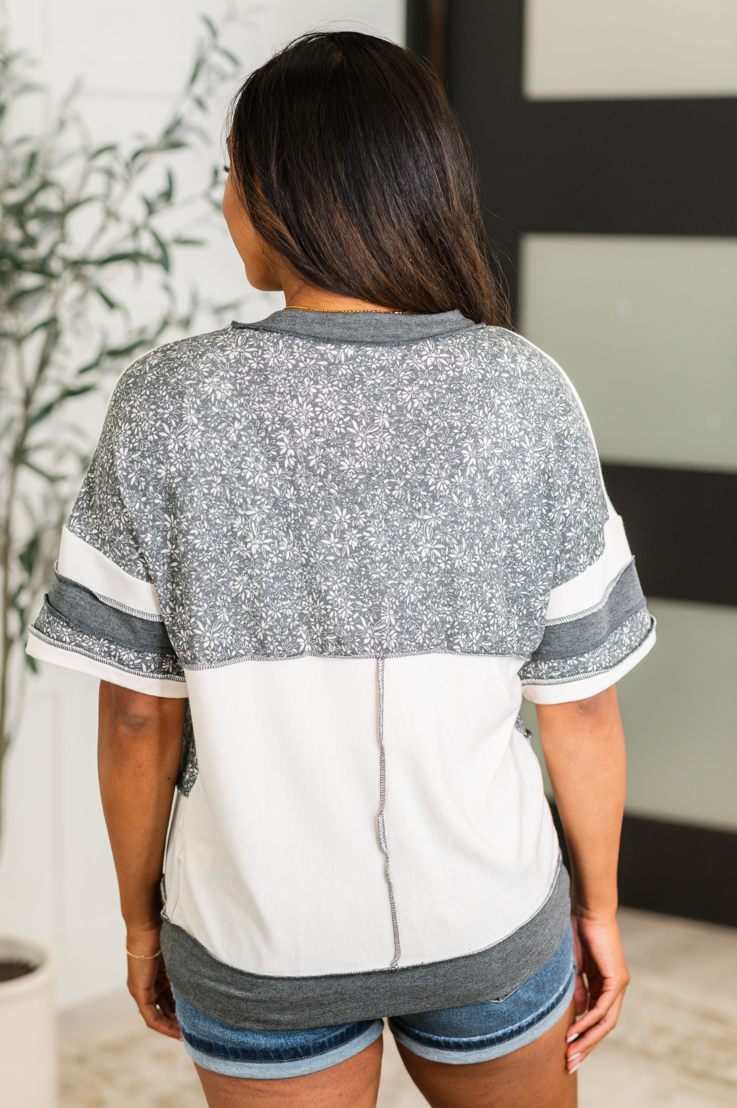 Patch Me If You Can Drop Shoulder Top-Womens-Stay Foxy Boutique, Florissant, Missouri