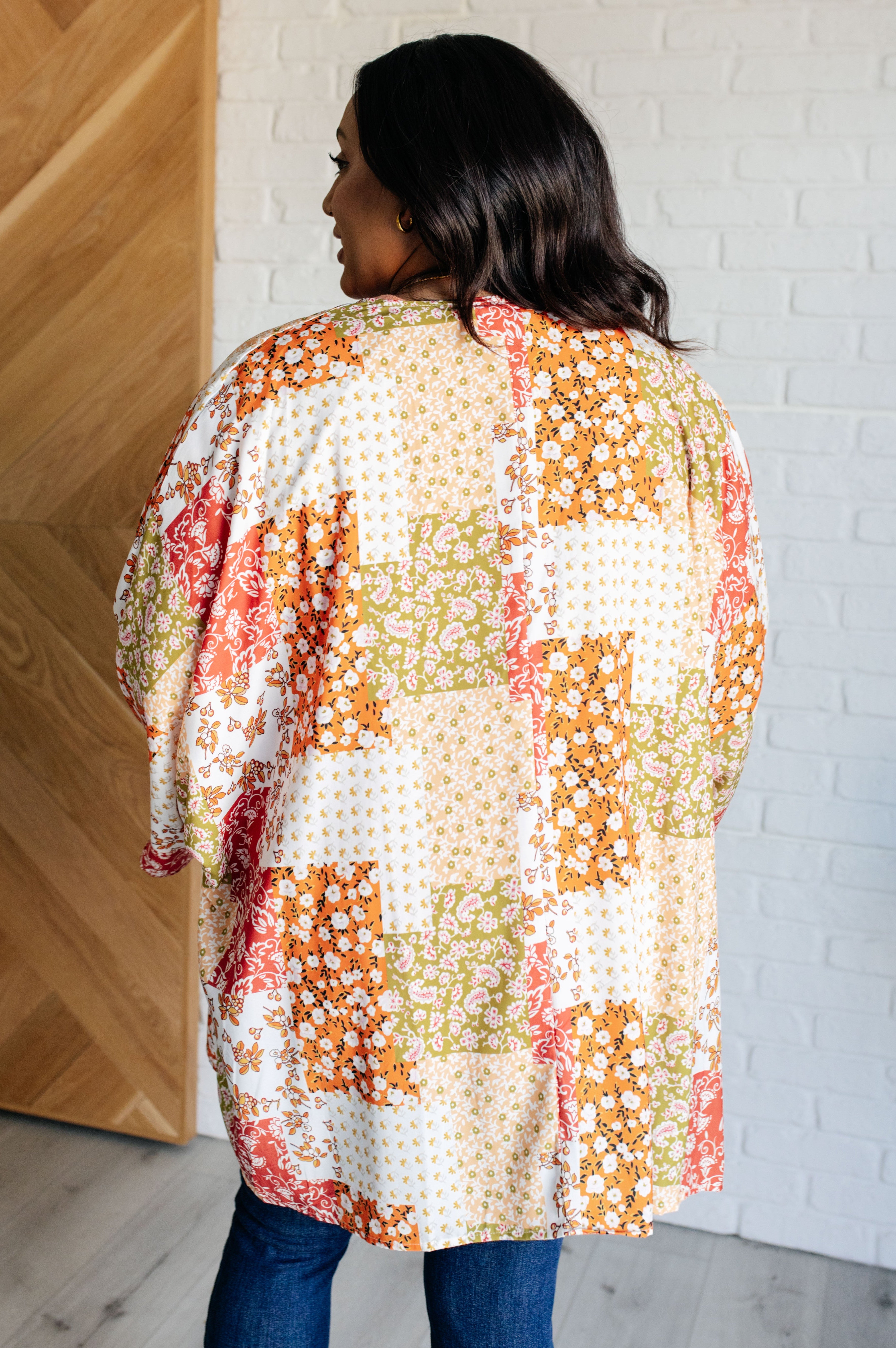 Patchwork of Feelings Mixed Floral Kimono-Layers-Stay Foxy Boutique, Florissant, Missouri
