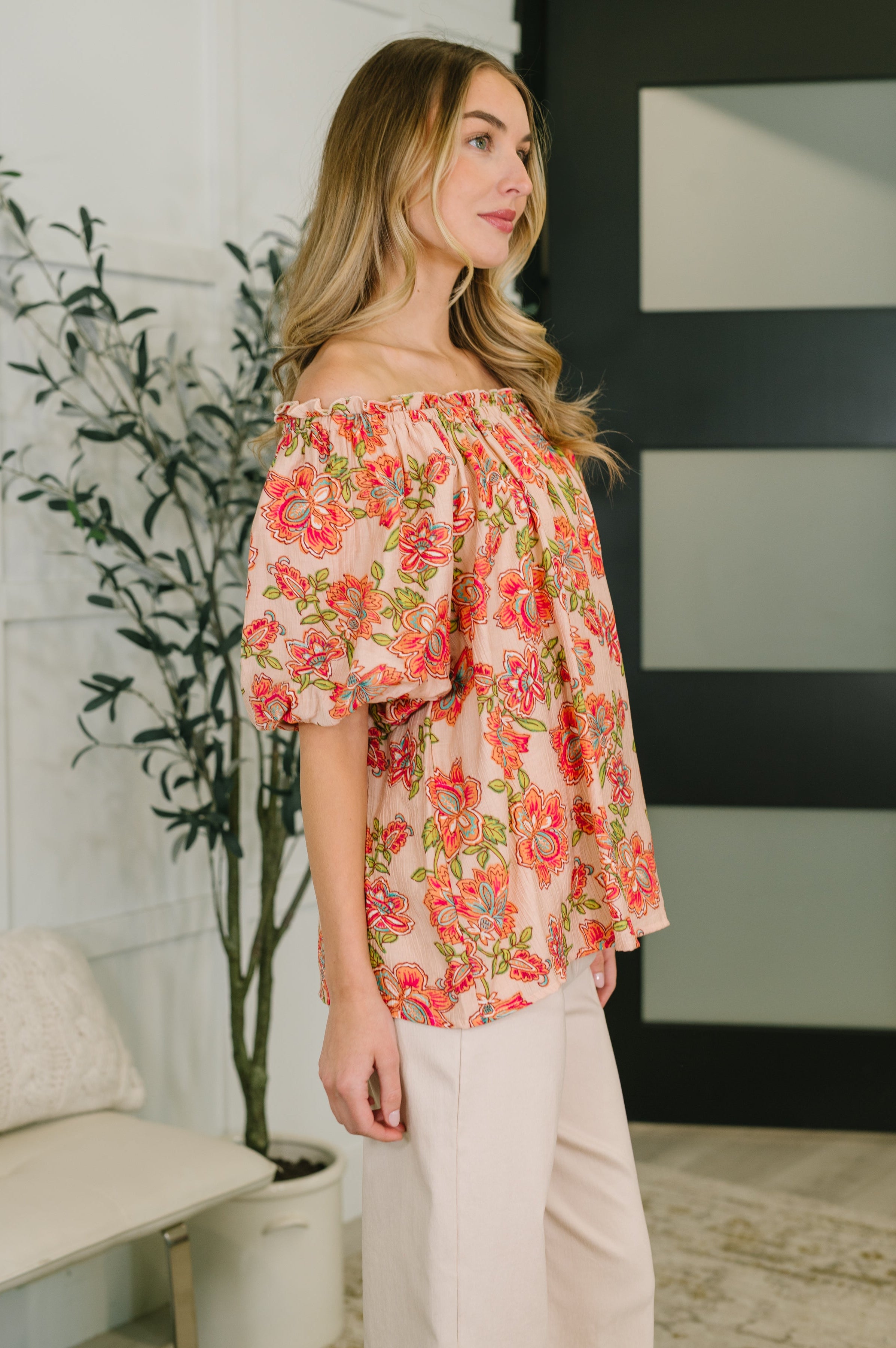 Petal Perfect Off the Shoulder Blouse-Womens-Stay Foxy Boutique, Florissant, Missouri