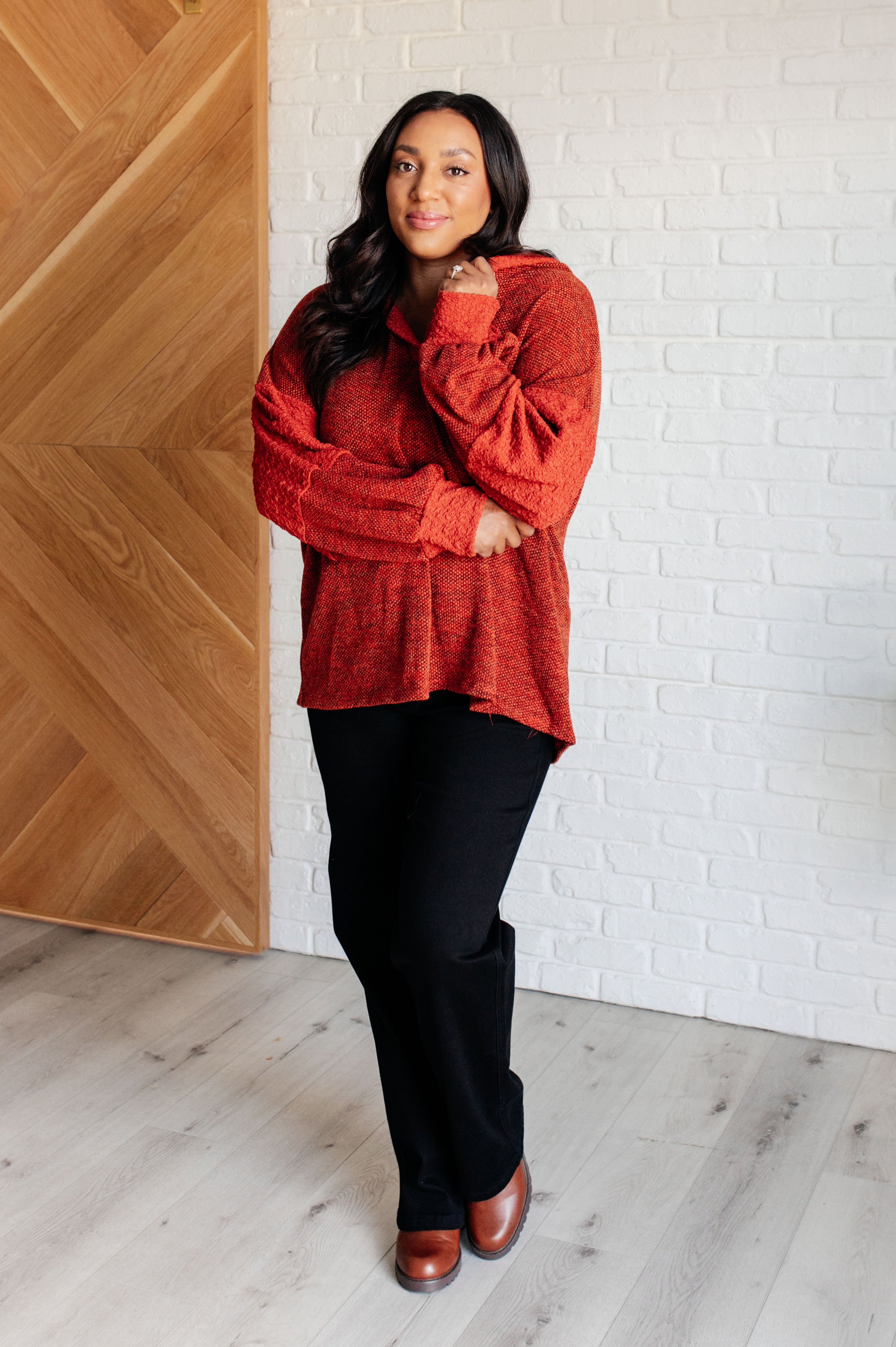 Planning Ahead Color Block Hoodie-Tops-Stay Foxy Boutique, Florissant, Missouri