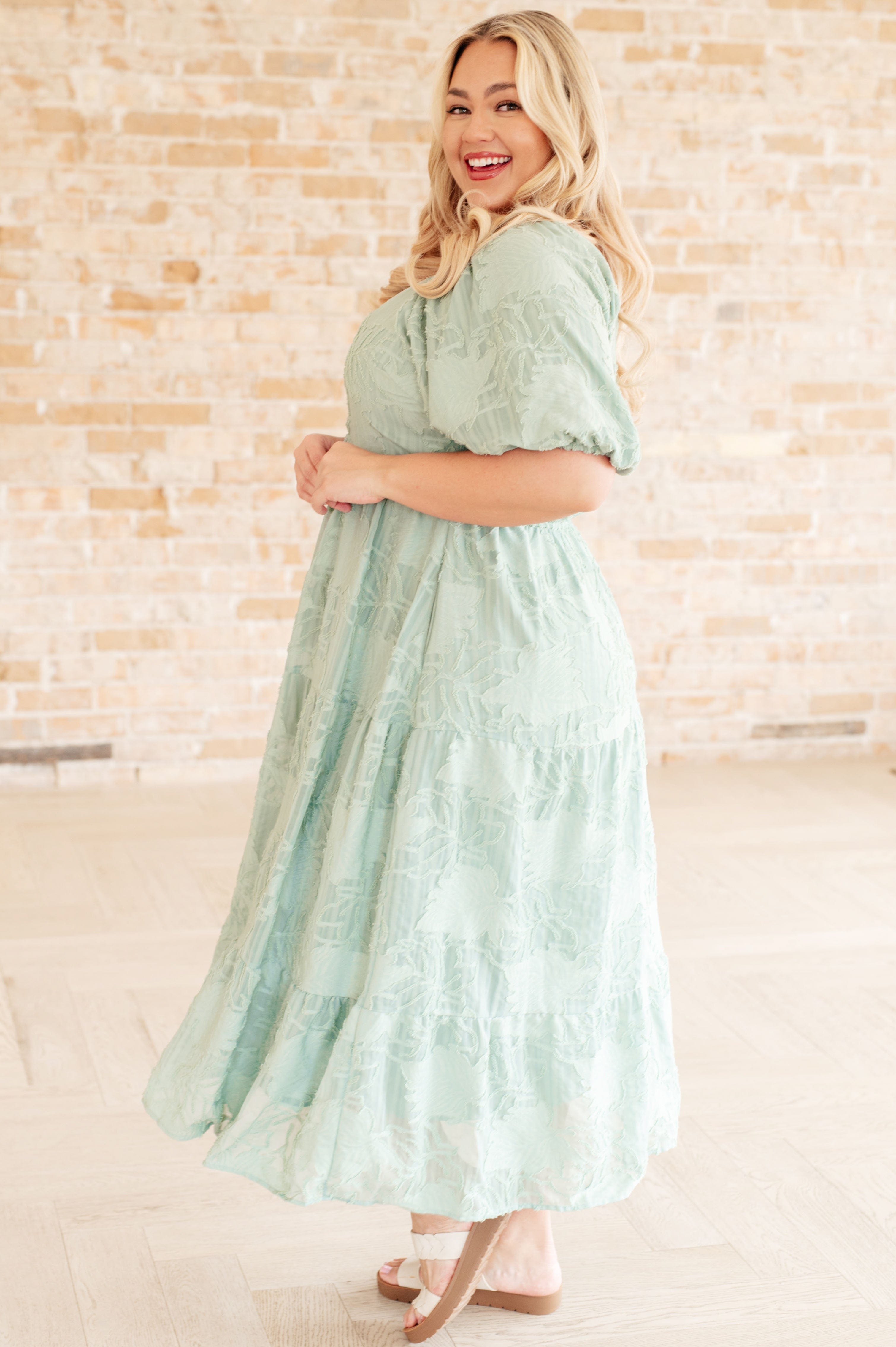 Power of the Babe Tiered Balloon Sleeve Dress-Dresses-Stay Foxy Boutique, Florissant, Missouri
