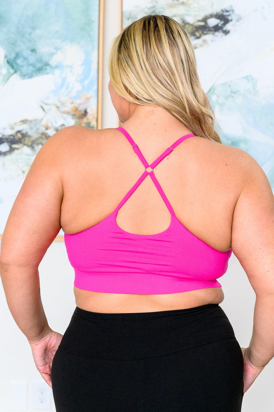 Pump Up the Jam Tank in Sonic Pink-Athleisure-Stay Foxy Boutique, Florissant, Missouri