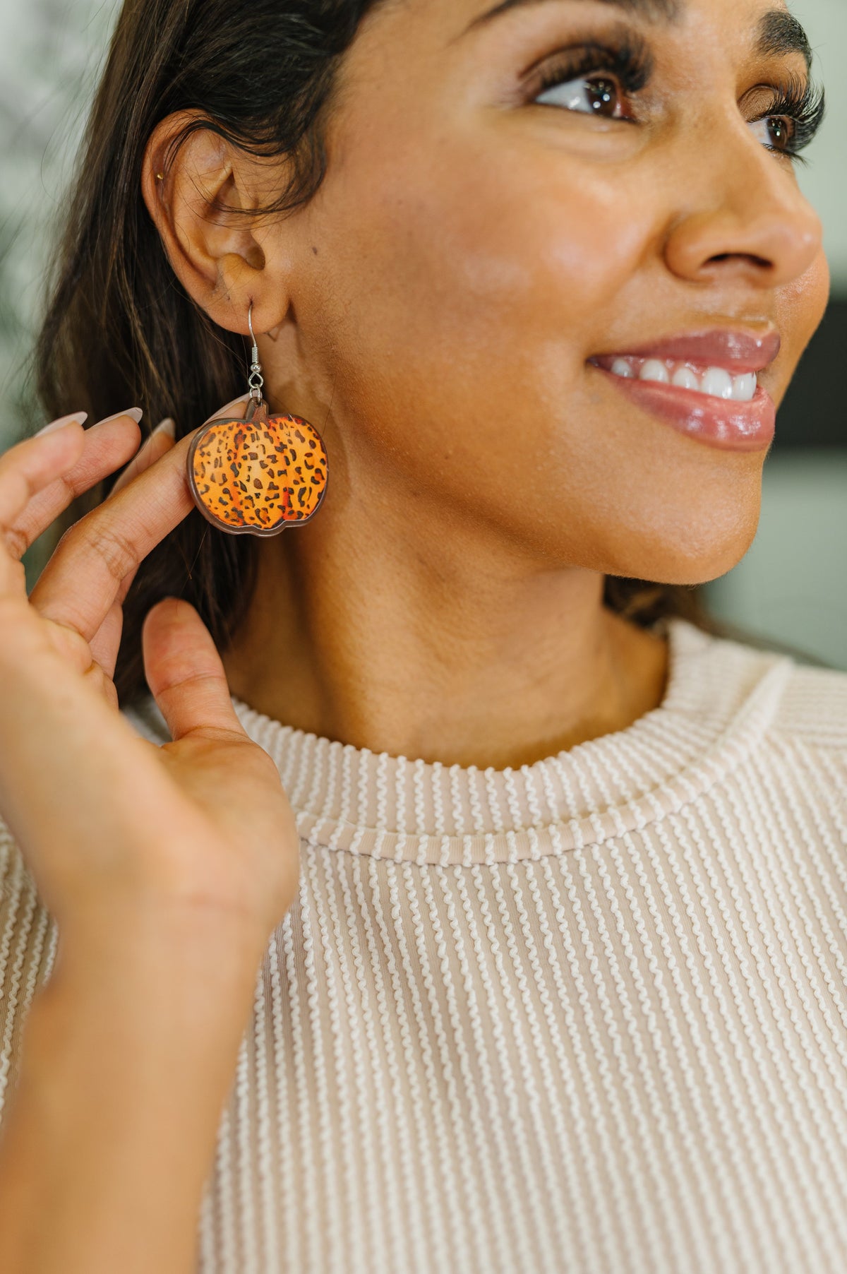 Pumpkin Prowl Earrings in Orange-Womens-Stay Foxy Boutique, Florissant, Missouri