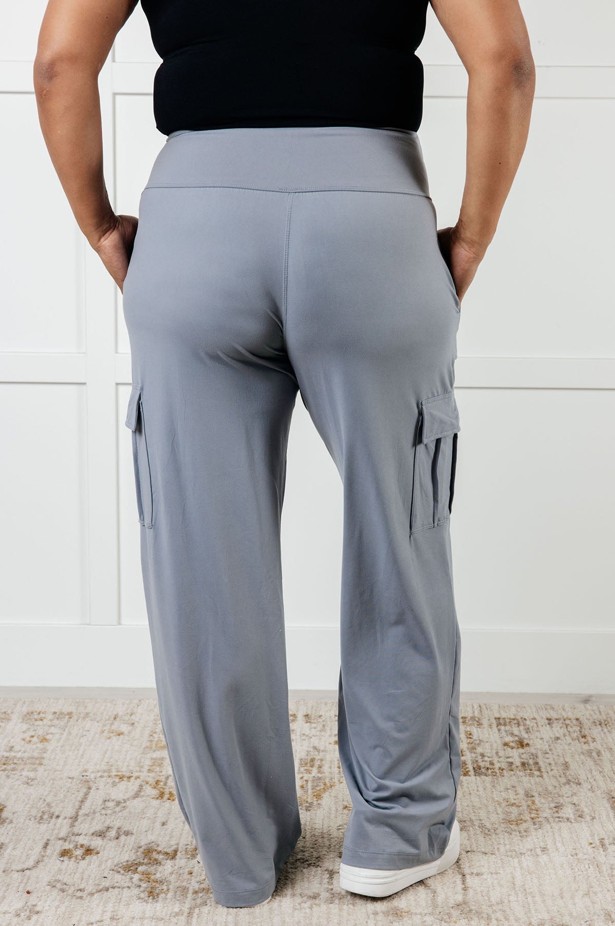 Race to Relax Cargo Pants in Rhino Grey-Bottoms-Stay Foxy Boutique, Florissant, Missouri