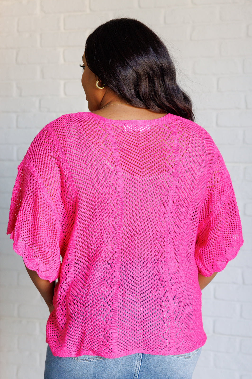 Rather Eventful Open Knit Top-Tops-Stay Foxy Boutique, Florissant, Missouri