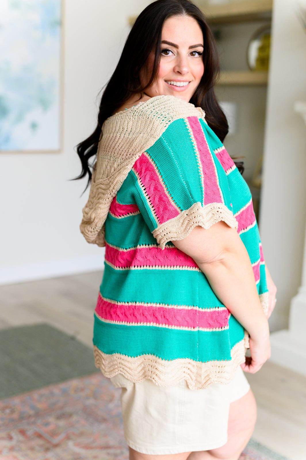 Rhythm and Blues Hooded Top-Tops-Stay Foxy Boutique, Florissant, Missouri