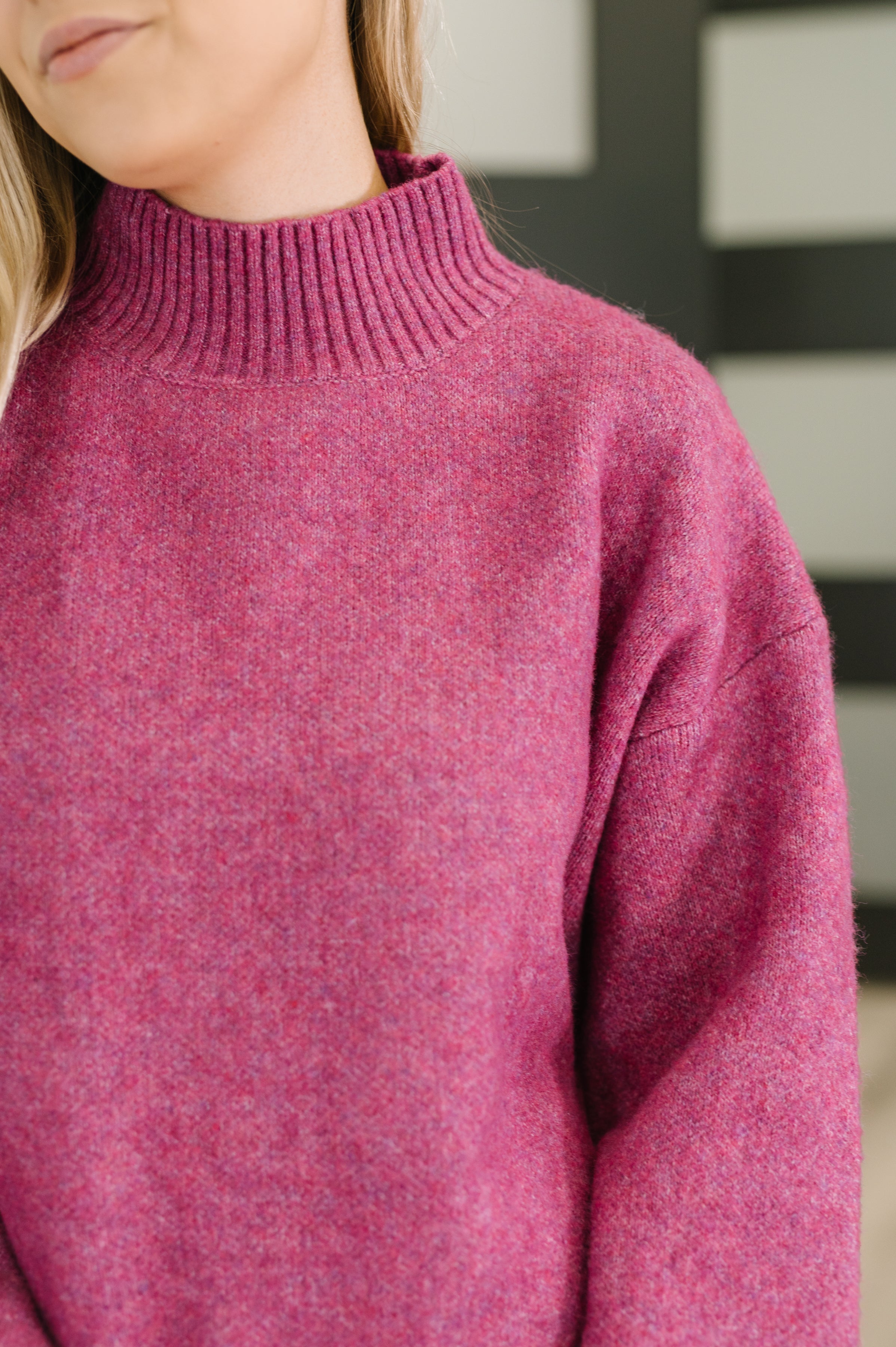Right to the Core High Neck Pullover in Light Plum-Womens-Stay Foxy Boutique, Florissant, Missouri