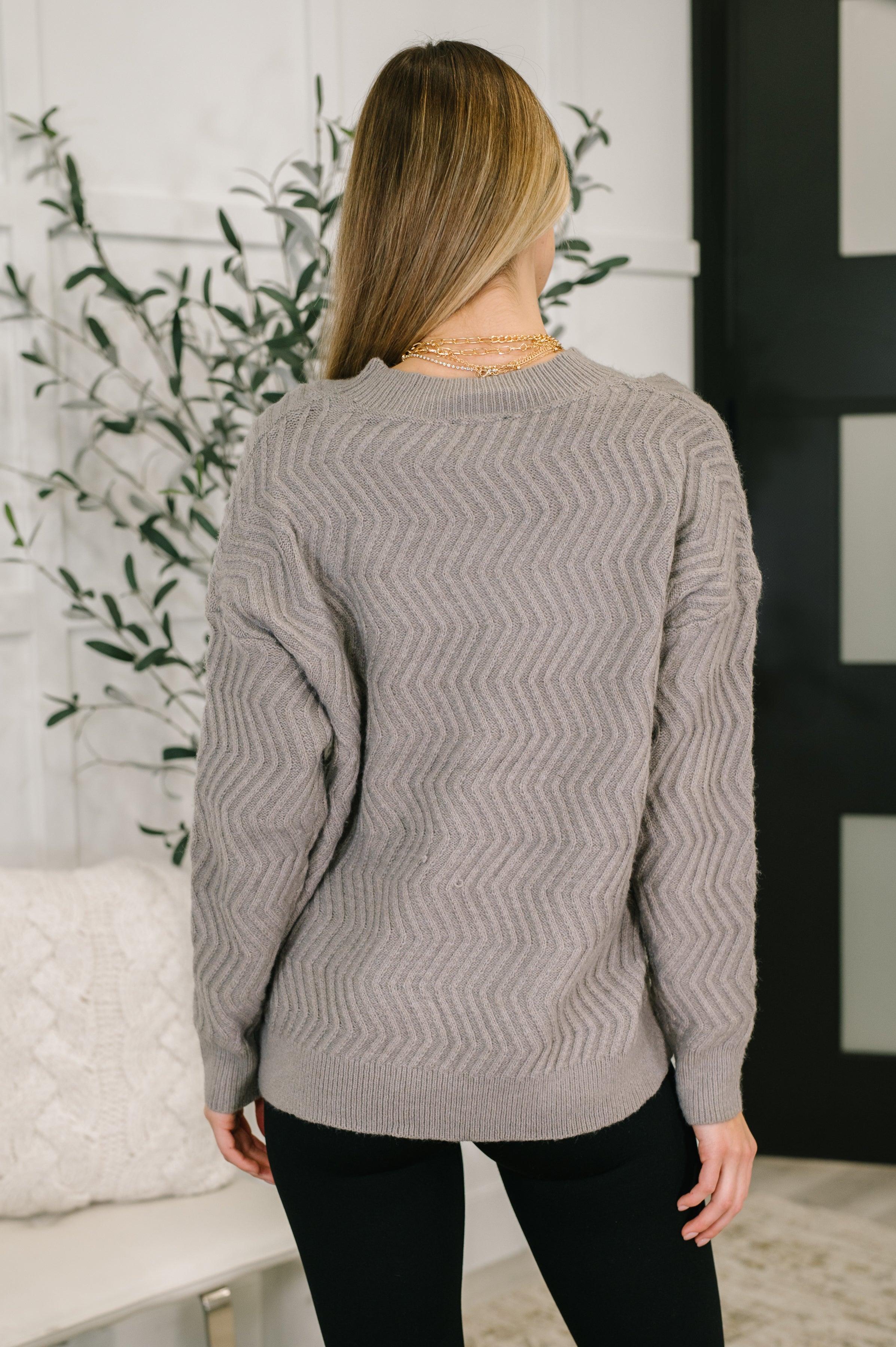 Rush of Joy Textured Long Sleeve Top-Womens-Stay Foxy Boutique, Florissant, Missouri